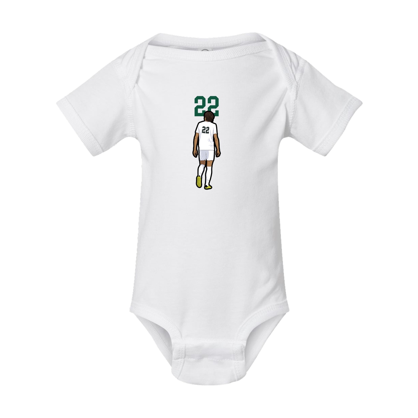Baby Onesie — Number Top in White