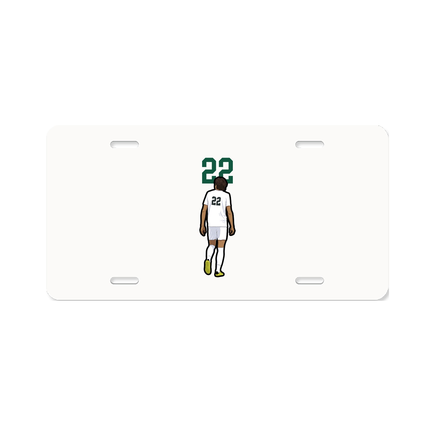 License Plate — Number Top in Classic