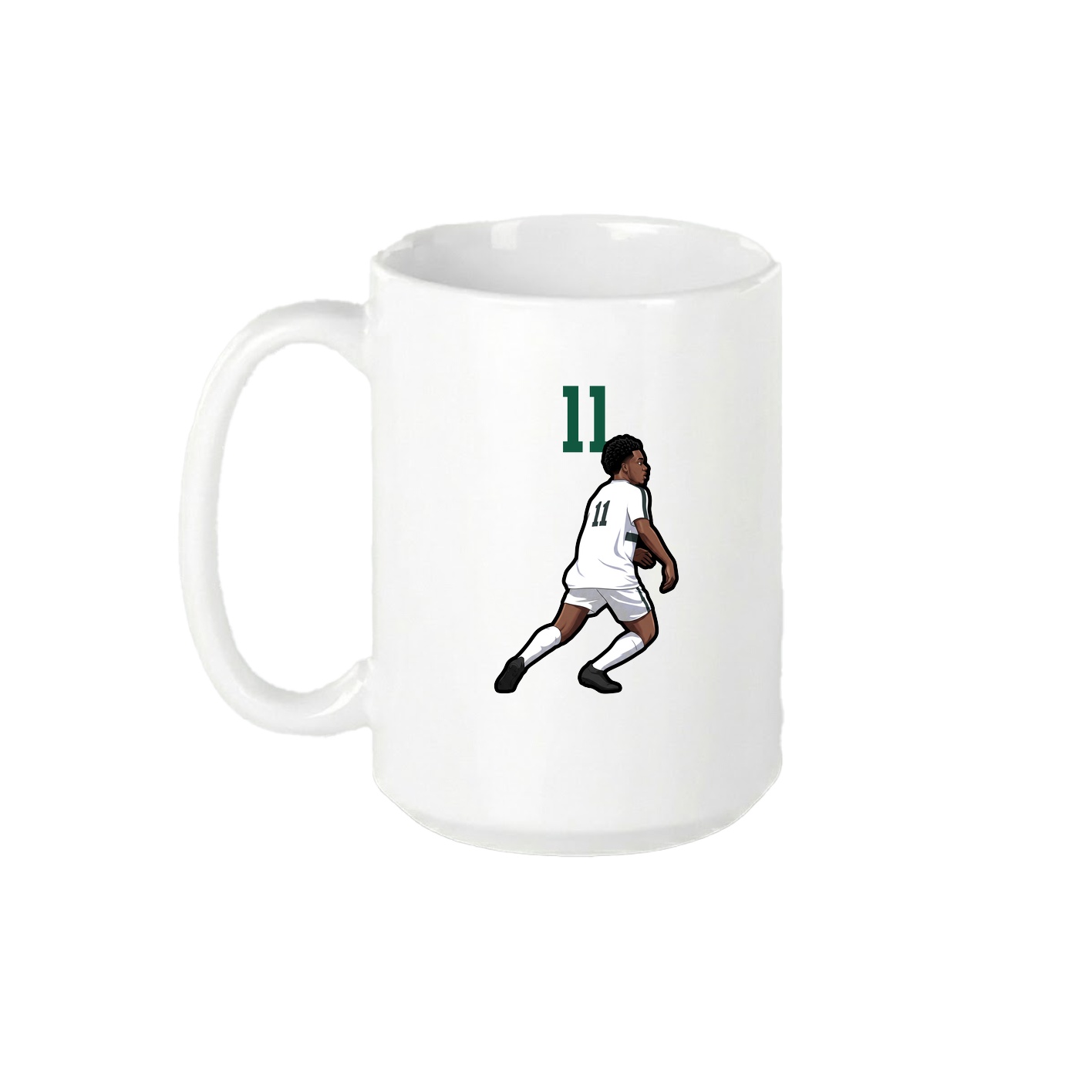 15oz Coffee Mug — Number Top in White