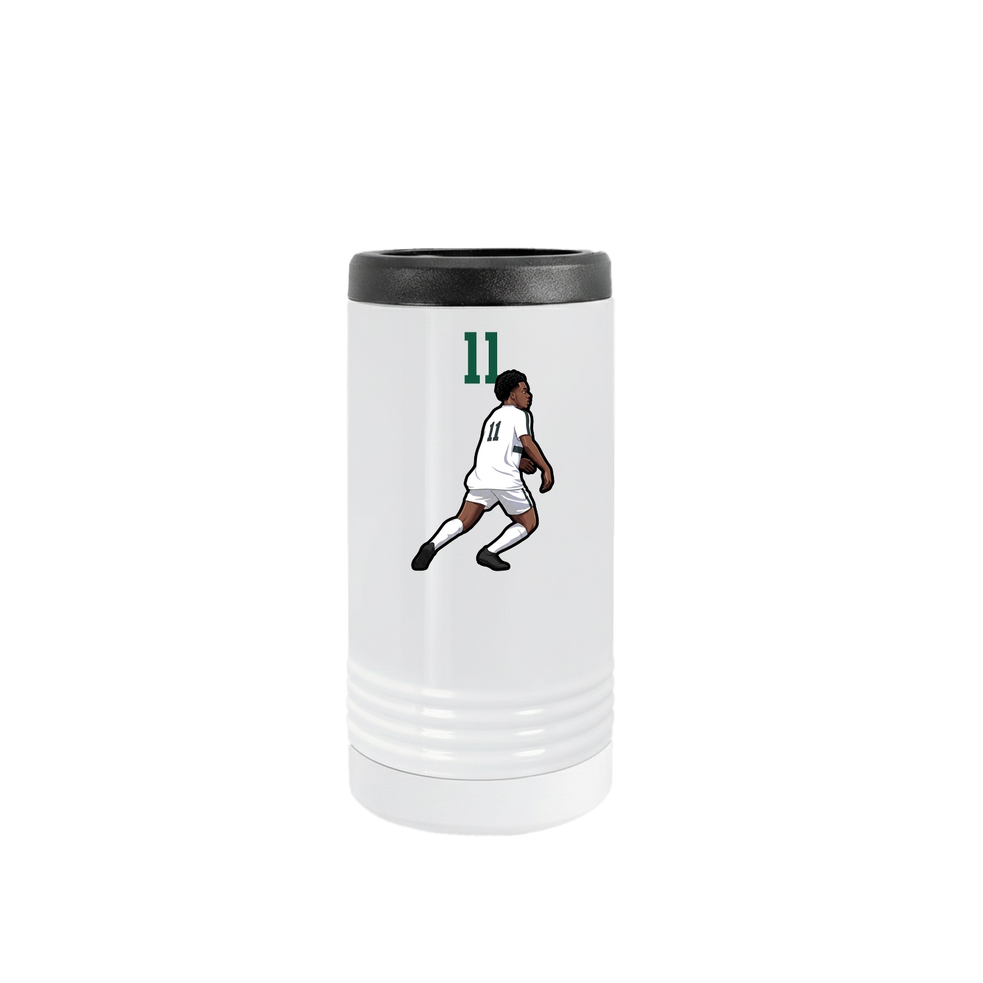 Slim Beverage Holder — Number Top in White