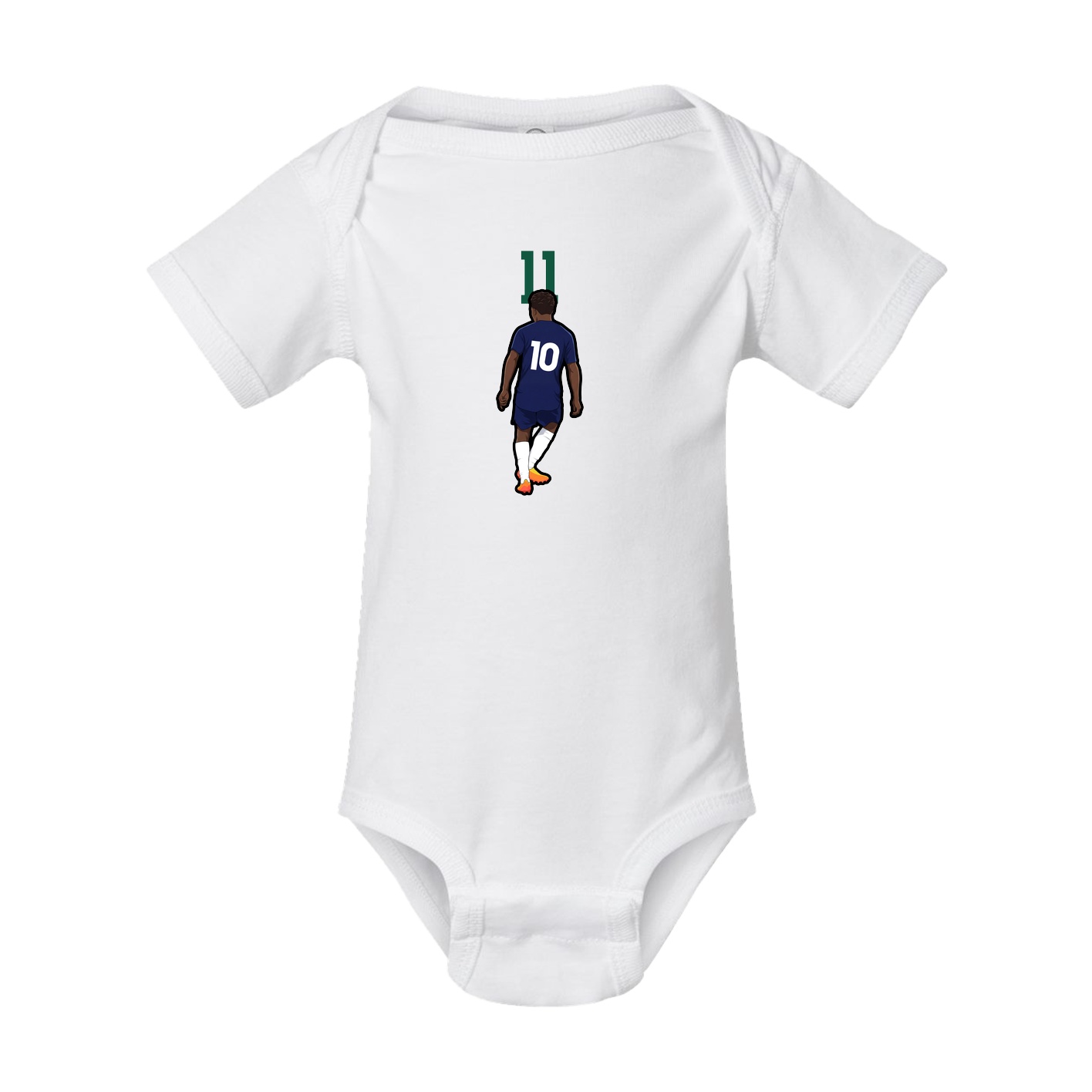 Baby Onesie — Number Top in White