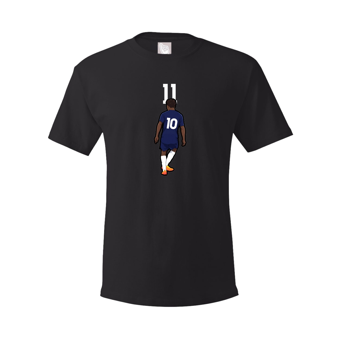 Youth Tee — Number Top in Black