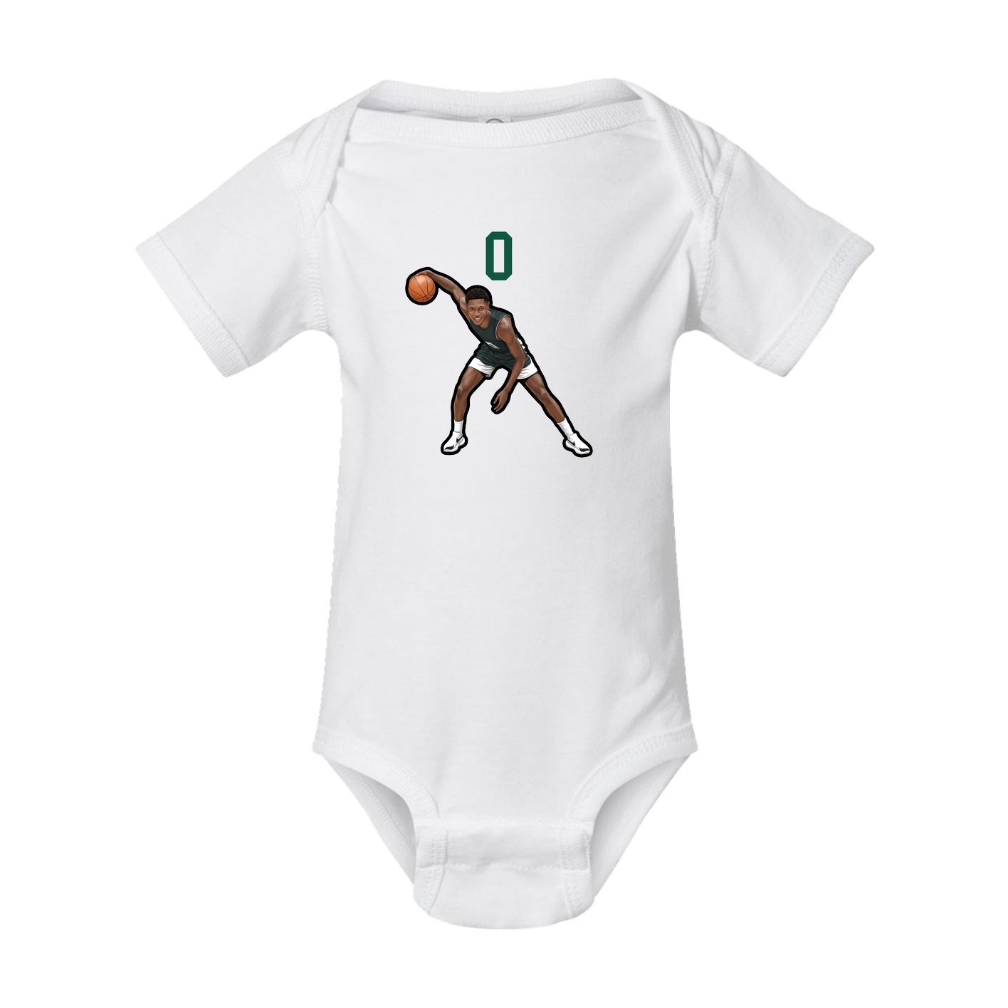 Baby Onesie — Number Top in White