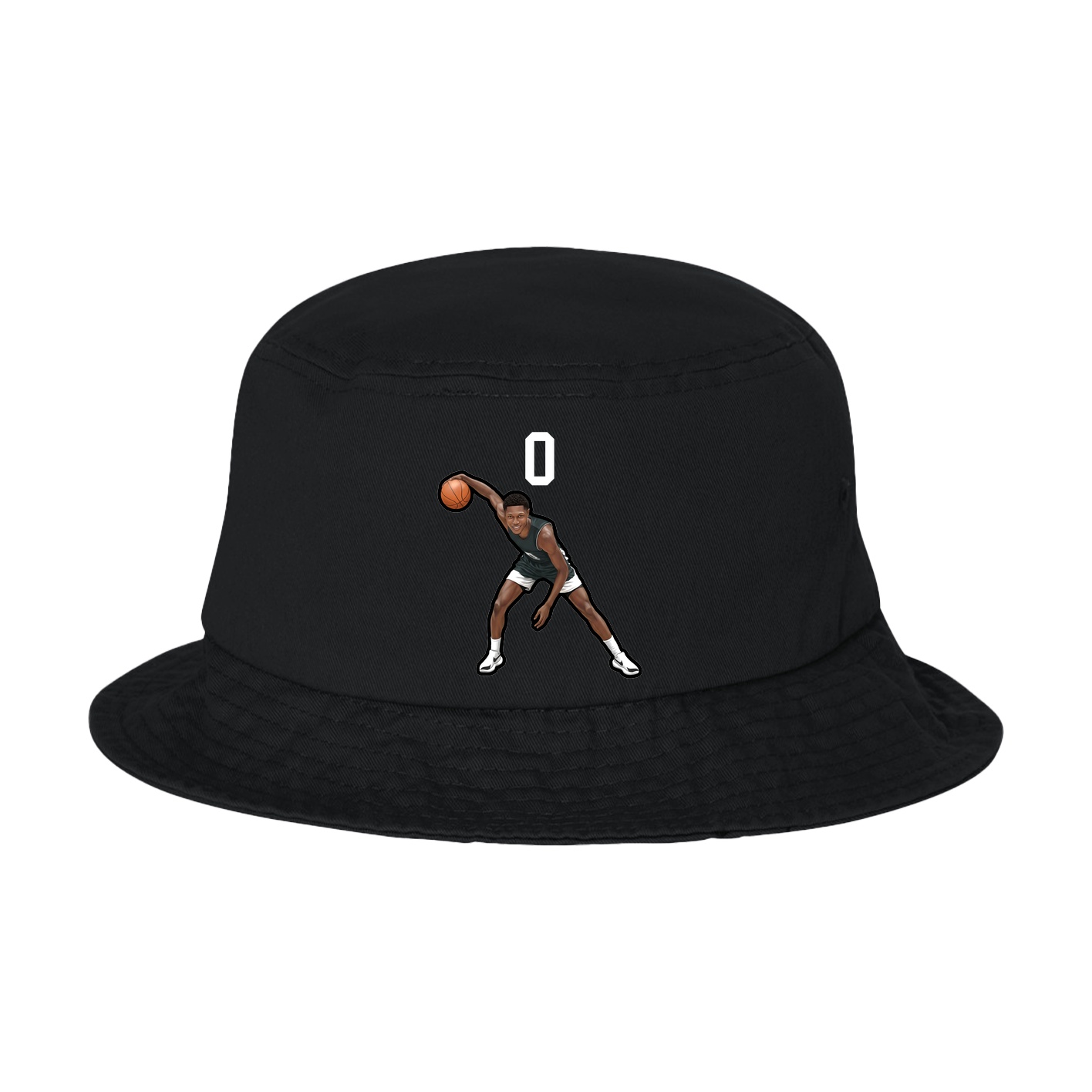 Bucket Cap — Number Top in Black