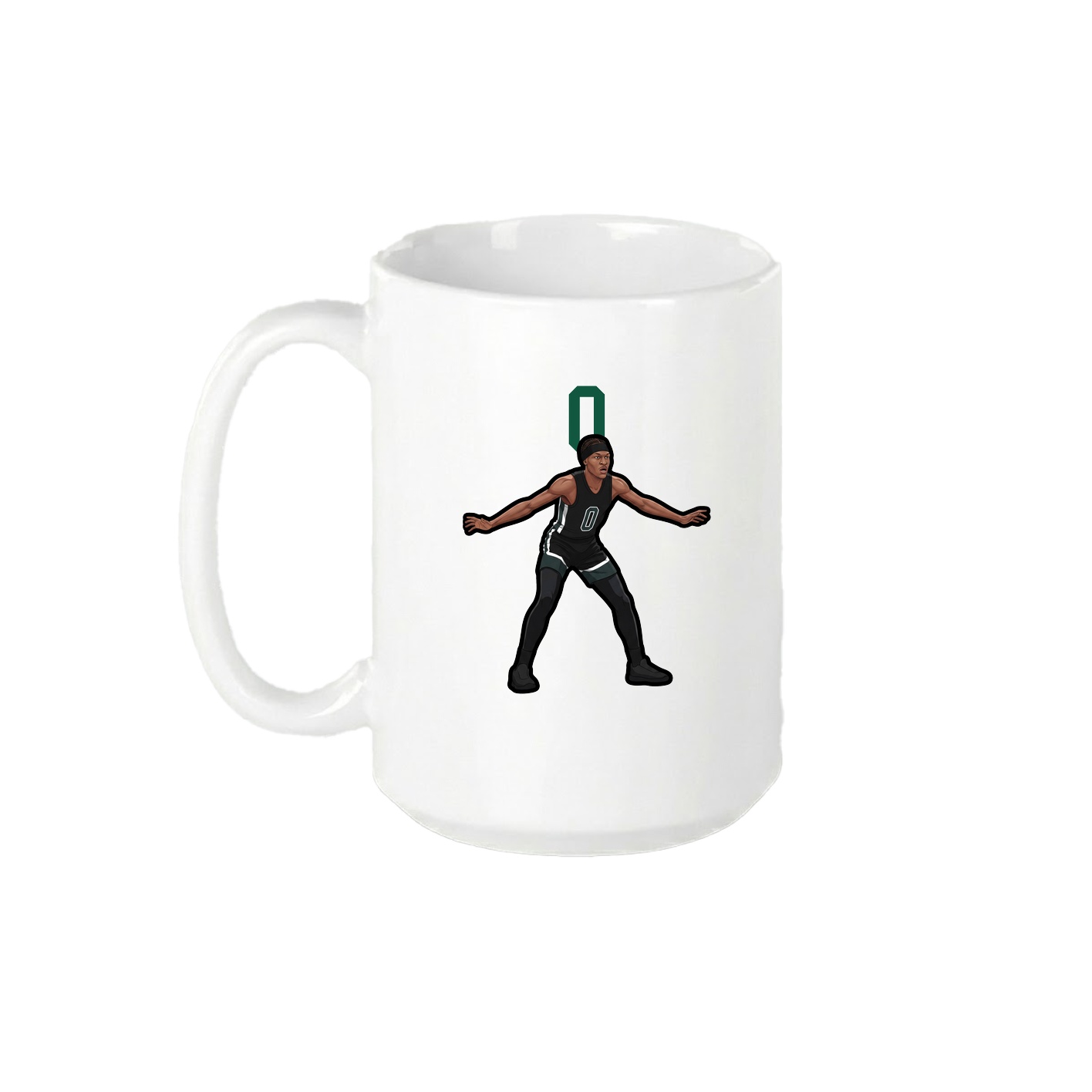 15oz Coffee Mug — Number Top in White
