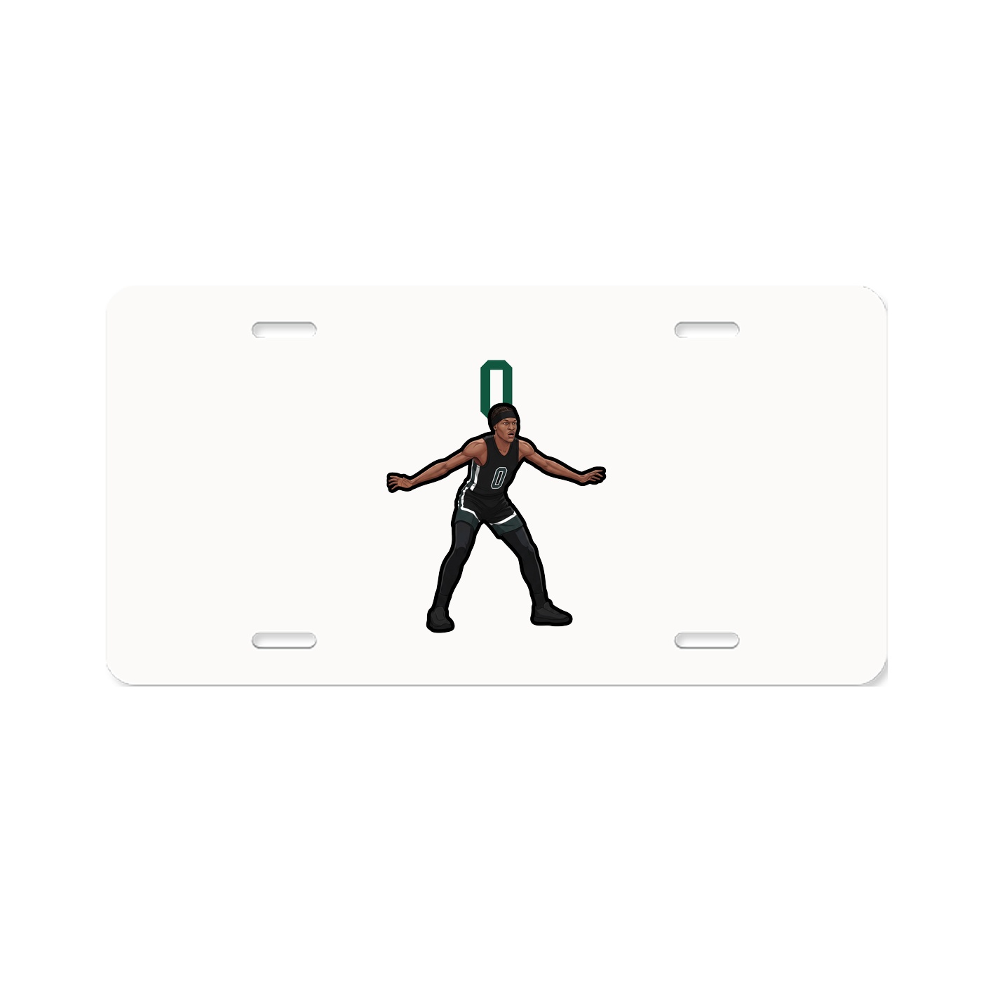 License Plate — Number Top in Classic