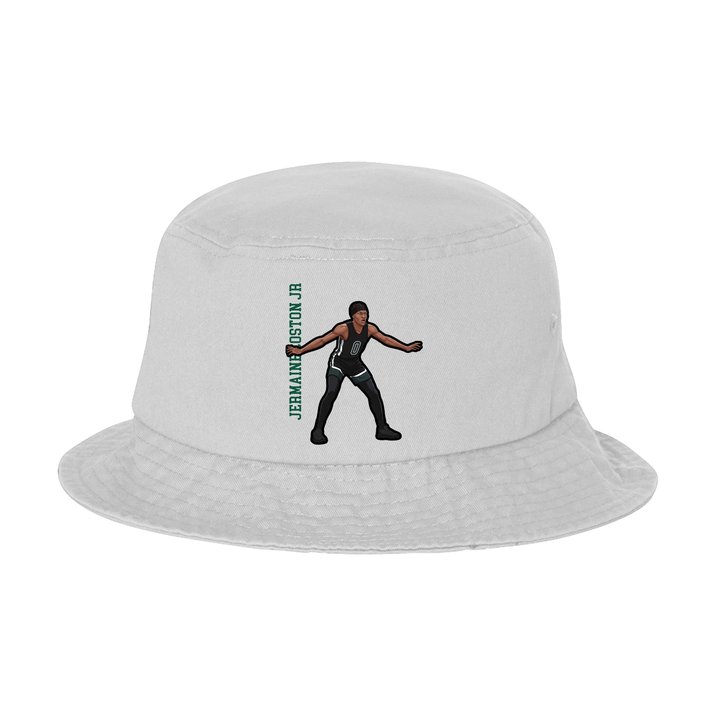 Bucket Cap — Name Vertical in White
