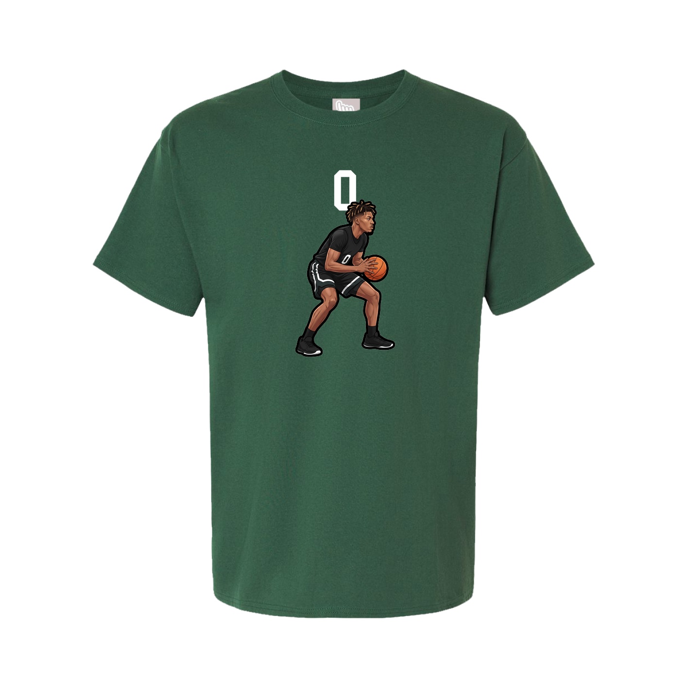 Youth Tee — Number Top in Green