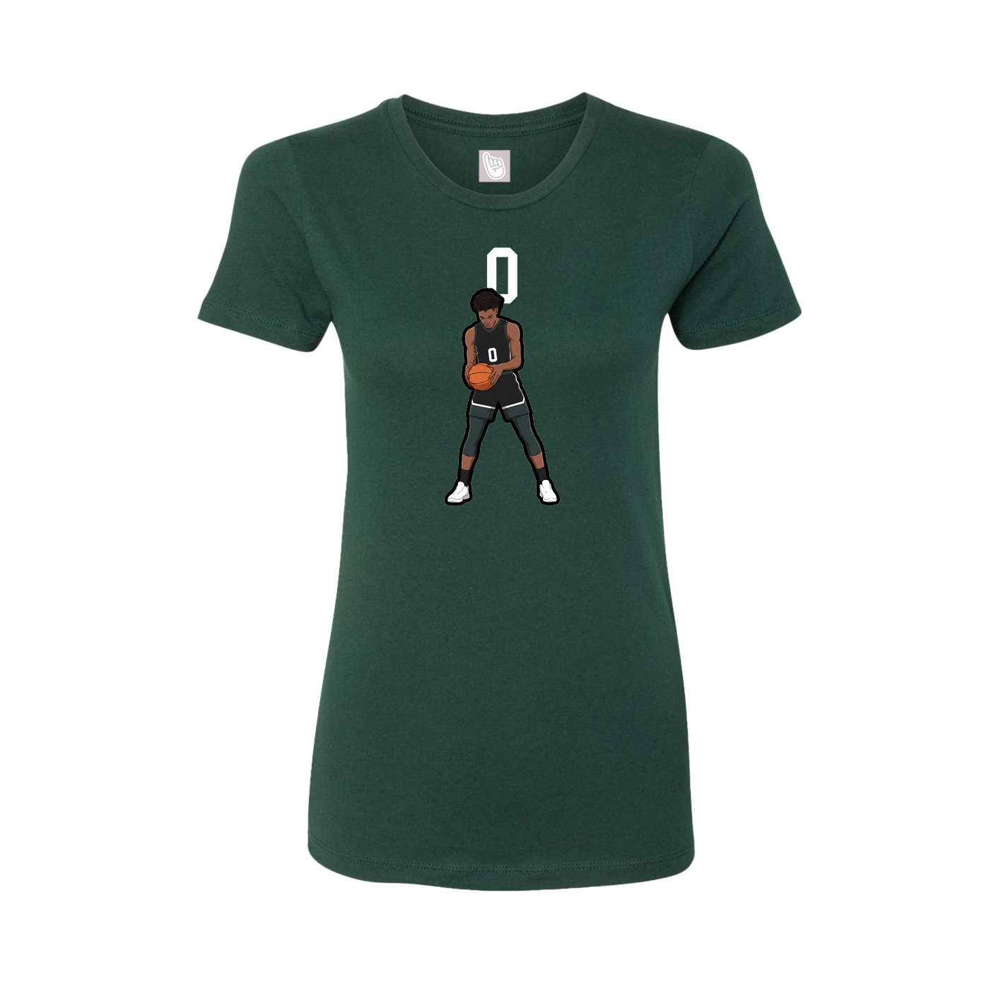 Womens Tee — Number Top in Green