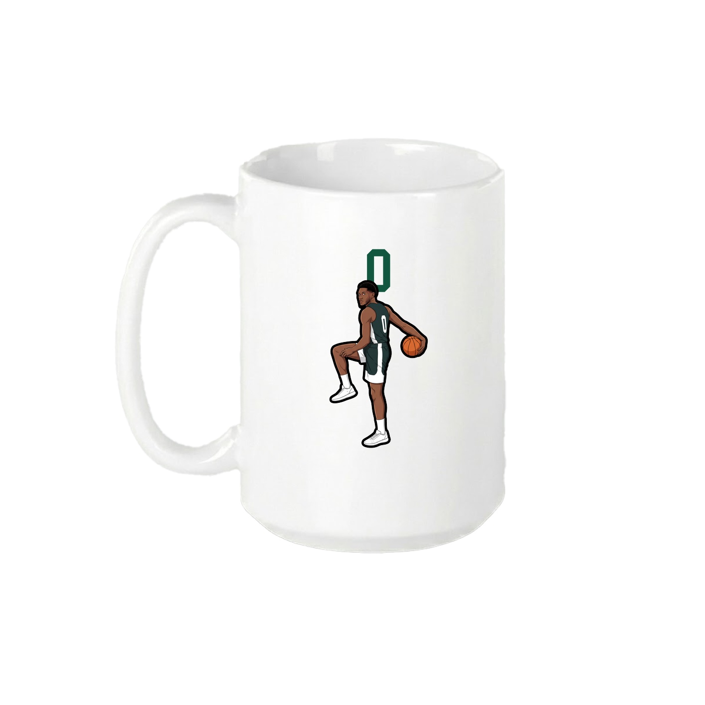 15oz Coffee Mug — Number Top in White