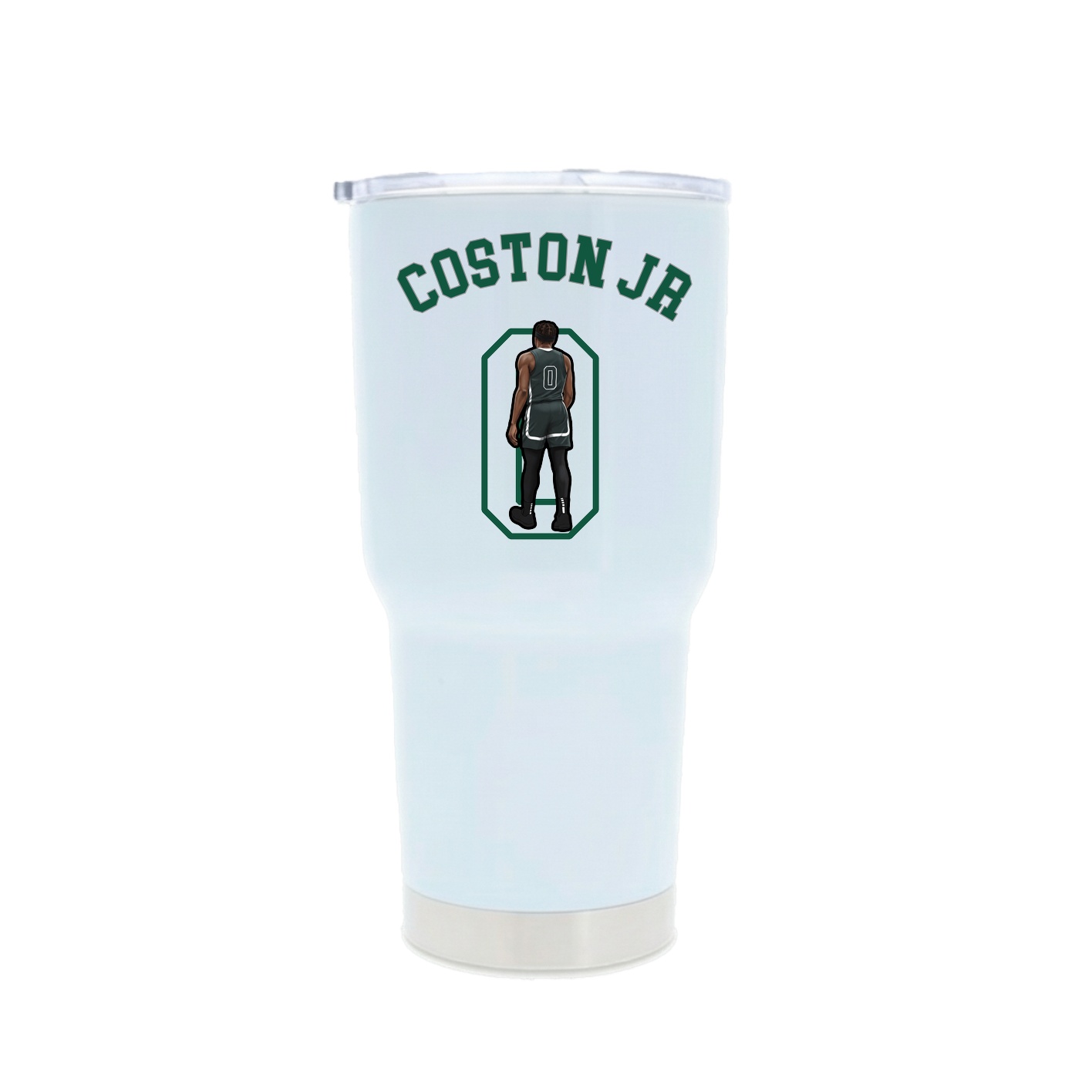 30oz Stainless Steel Tumbler — Shirsey Arch in White