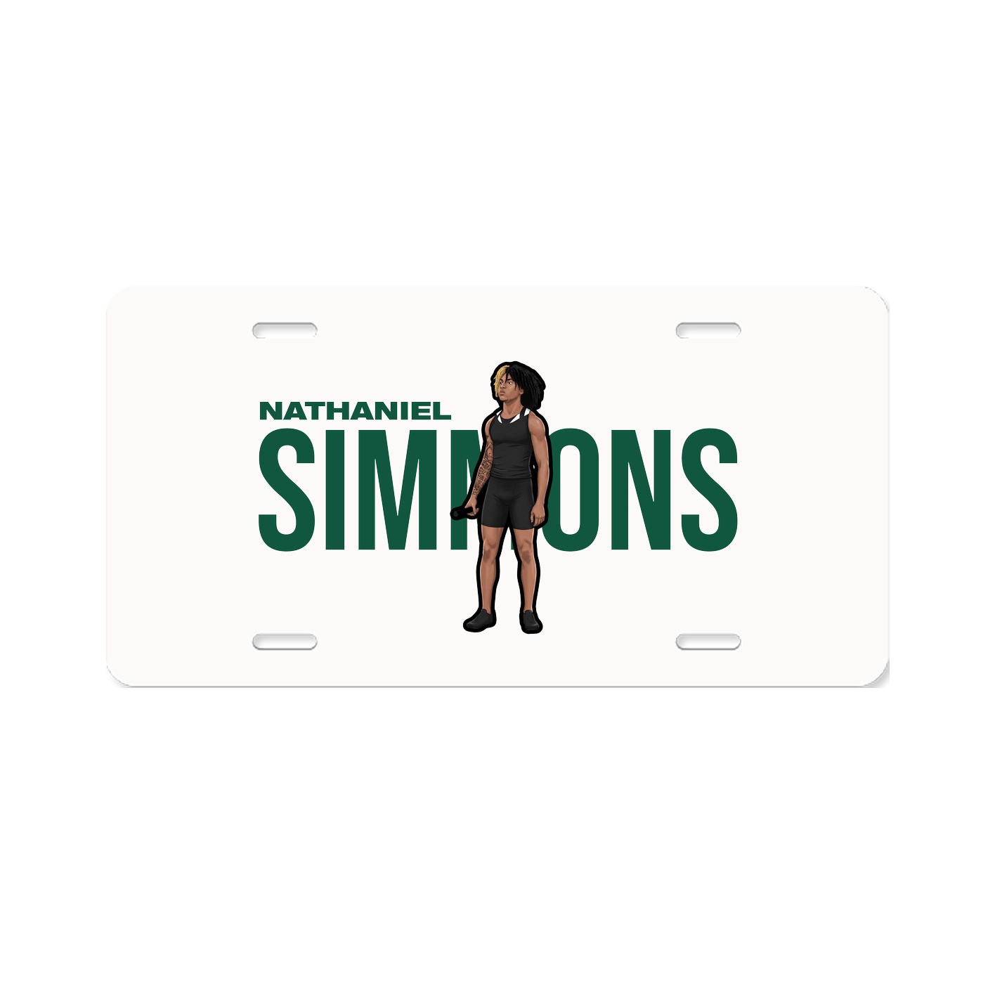 License Plate — Player Name in Classic
