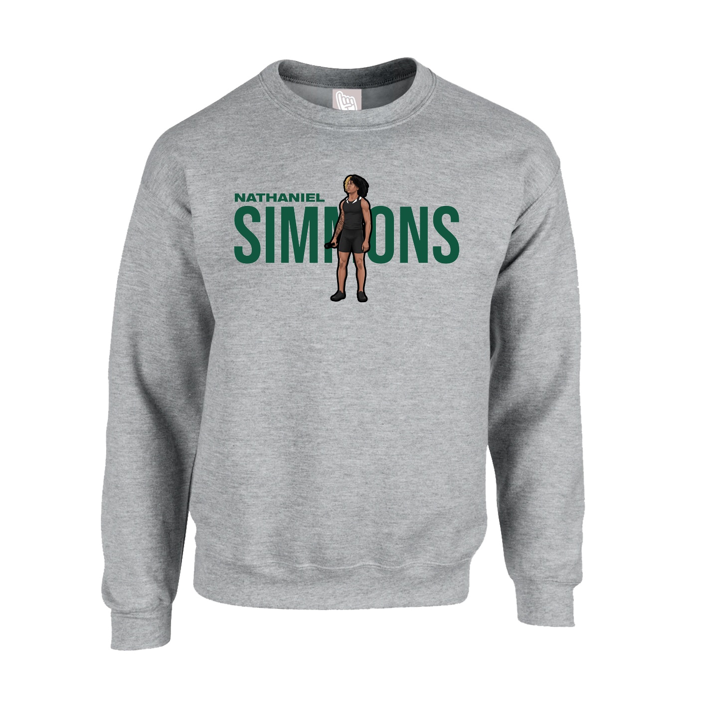 Fleece Crew — Player Name in Grey