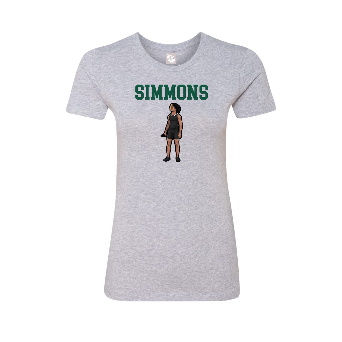 Fitted Women's Tee — Shirsey in Grey