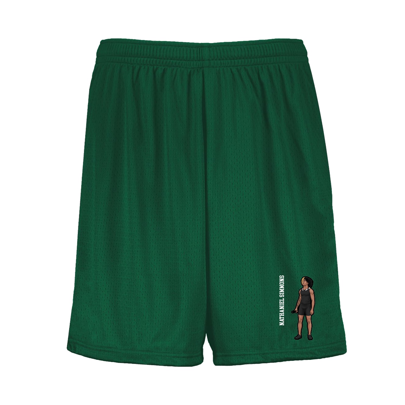 Shorts — Name Vertical in Green