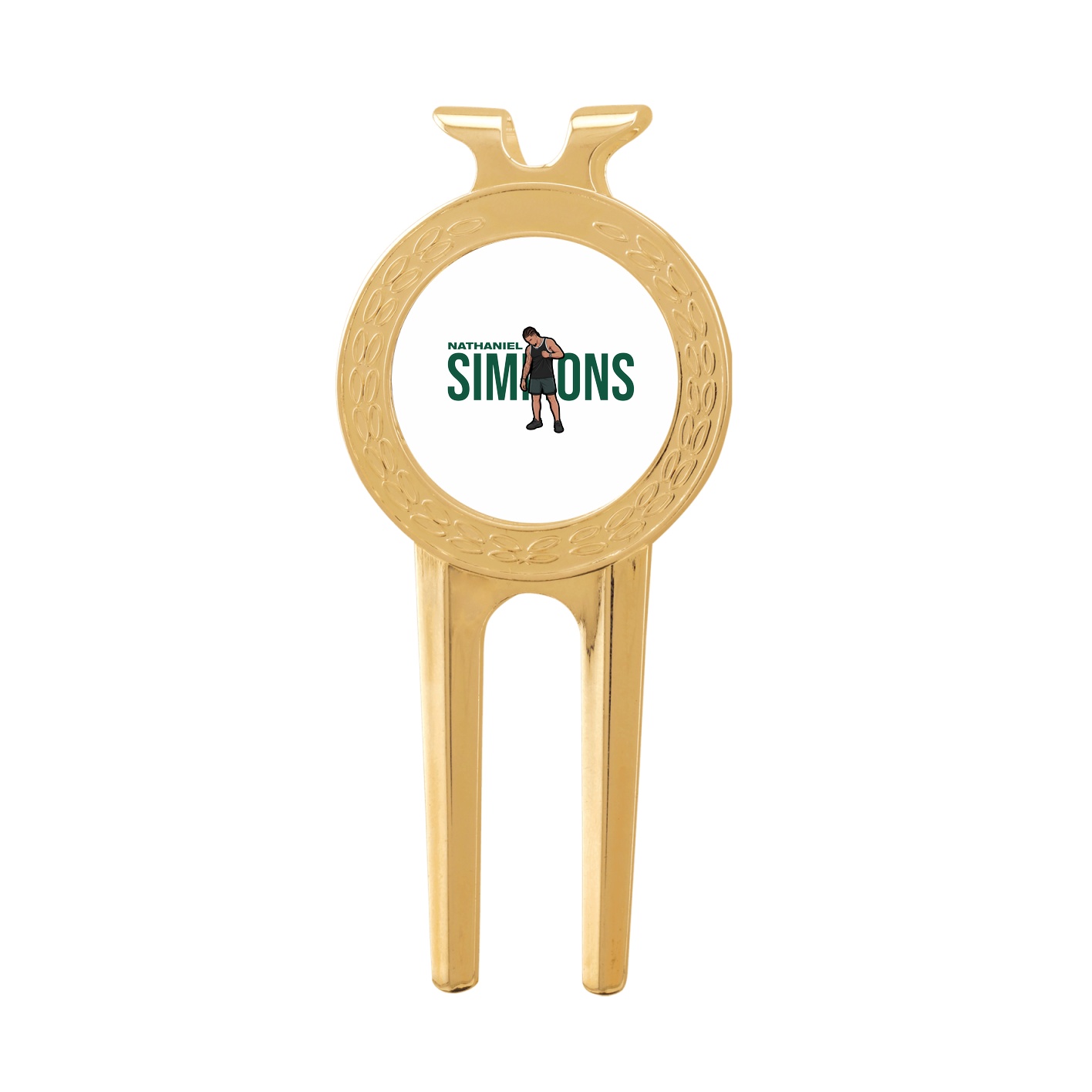 Divot Tool with Ball Marker — Player Name in Classic