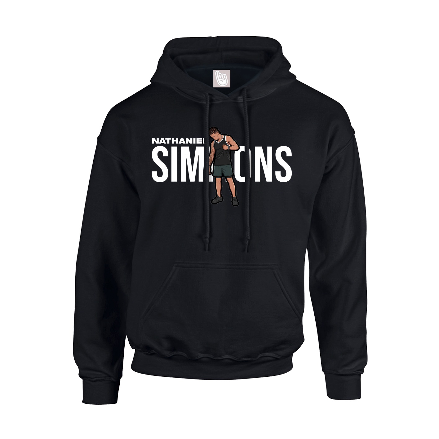 Hoodie — Player Name in Black