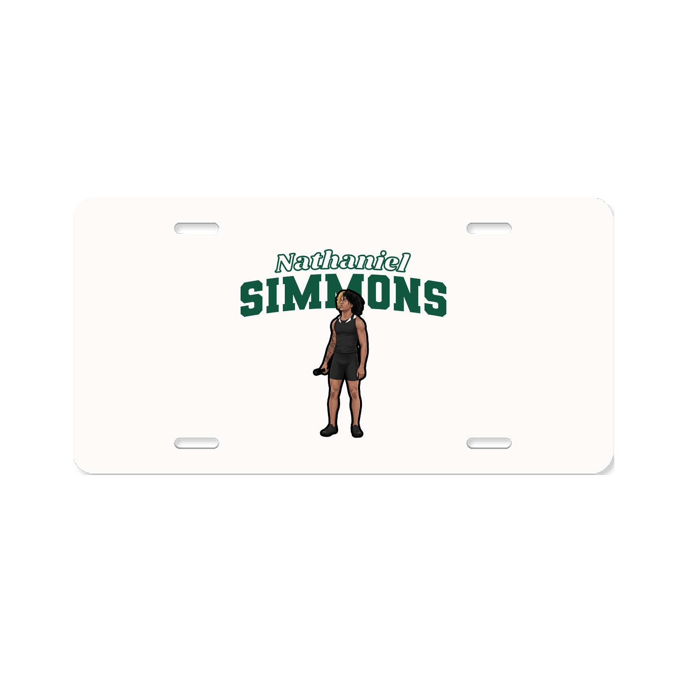 License Plate — Name Arch in Classic