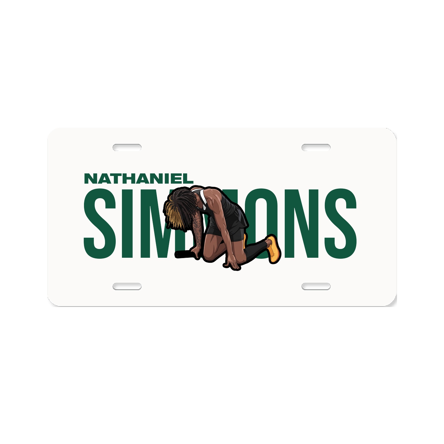 License Plate — Player Name in Classic