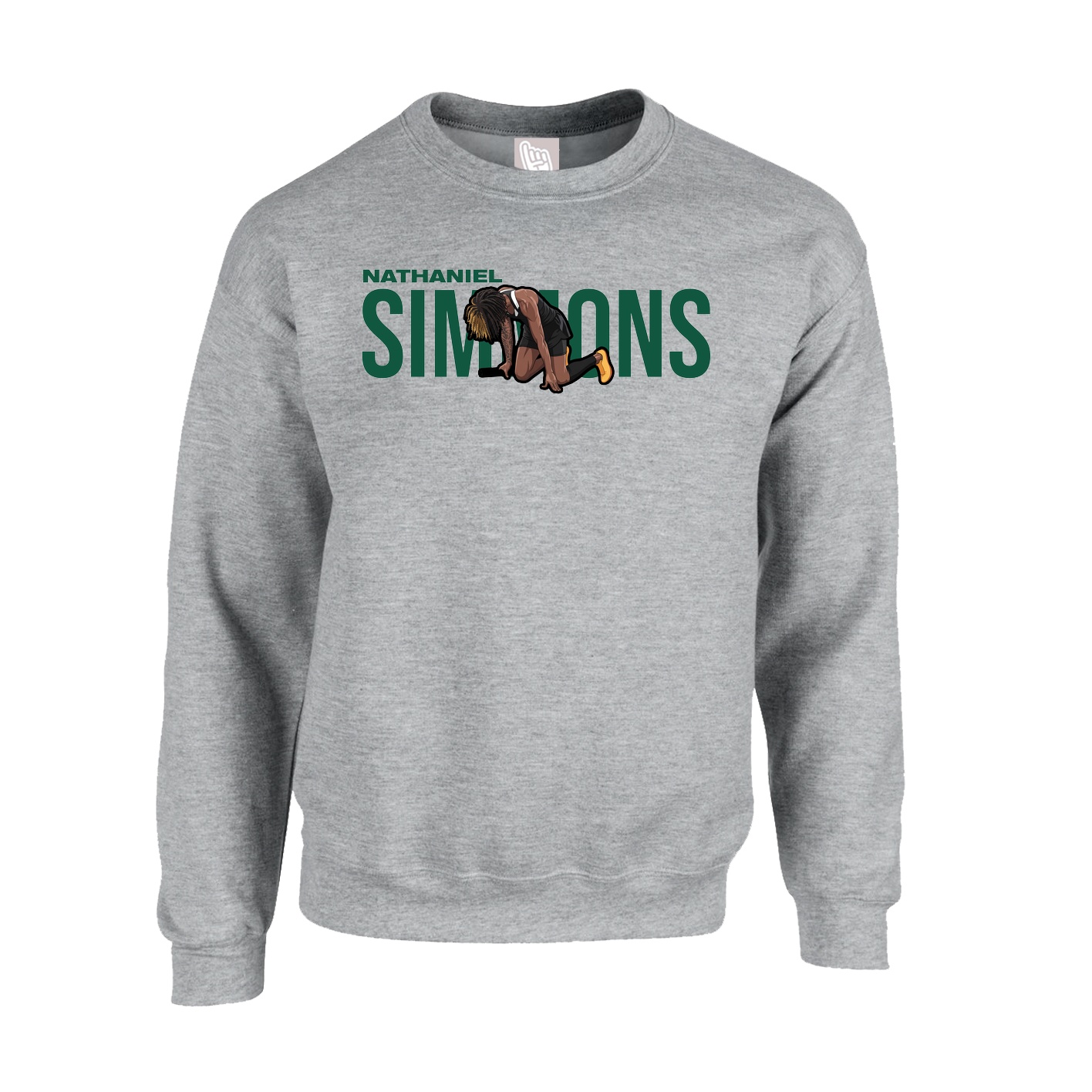 Fleece Crew — Player Name in Grey