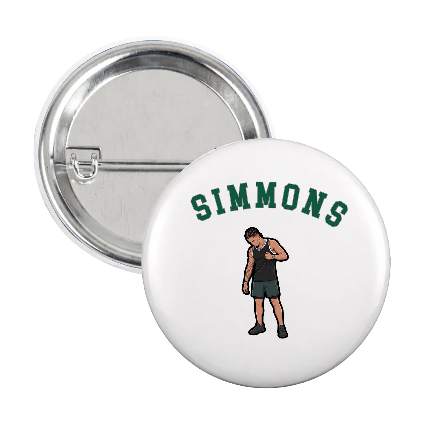 Game Day Button — Shirsey Arch in White