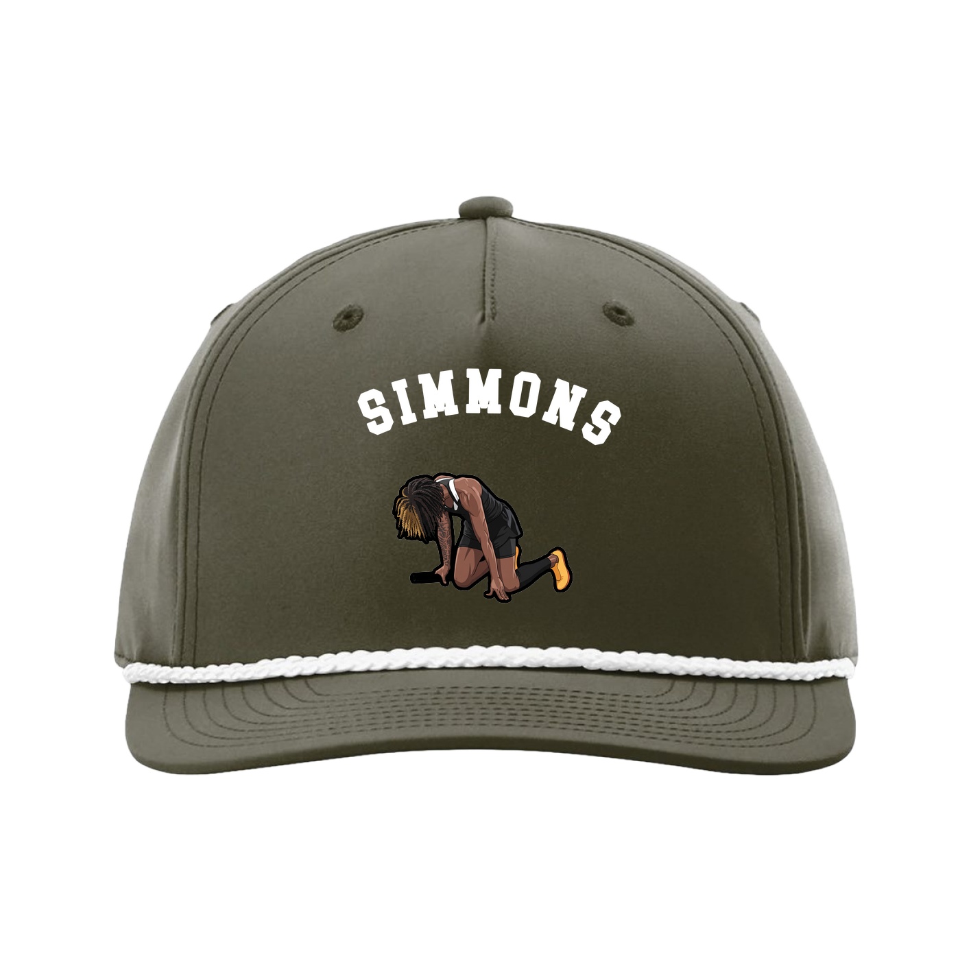 Five-Panel Classic Rope Cap — Shirsey Arch in Green