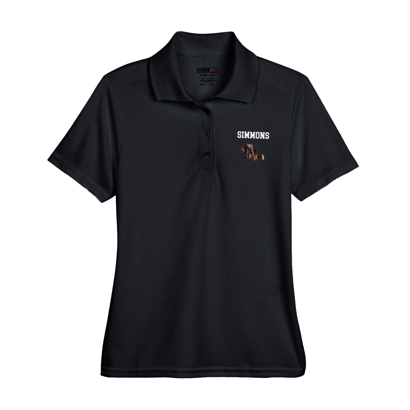 Womens Performance Polo — Shirsey in Black