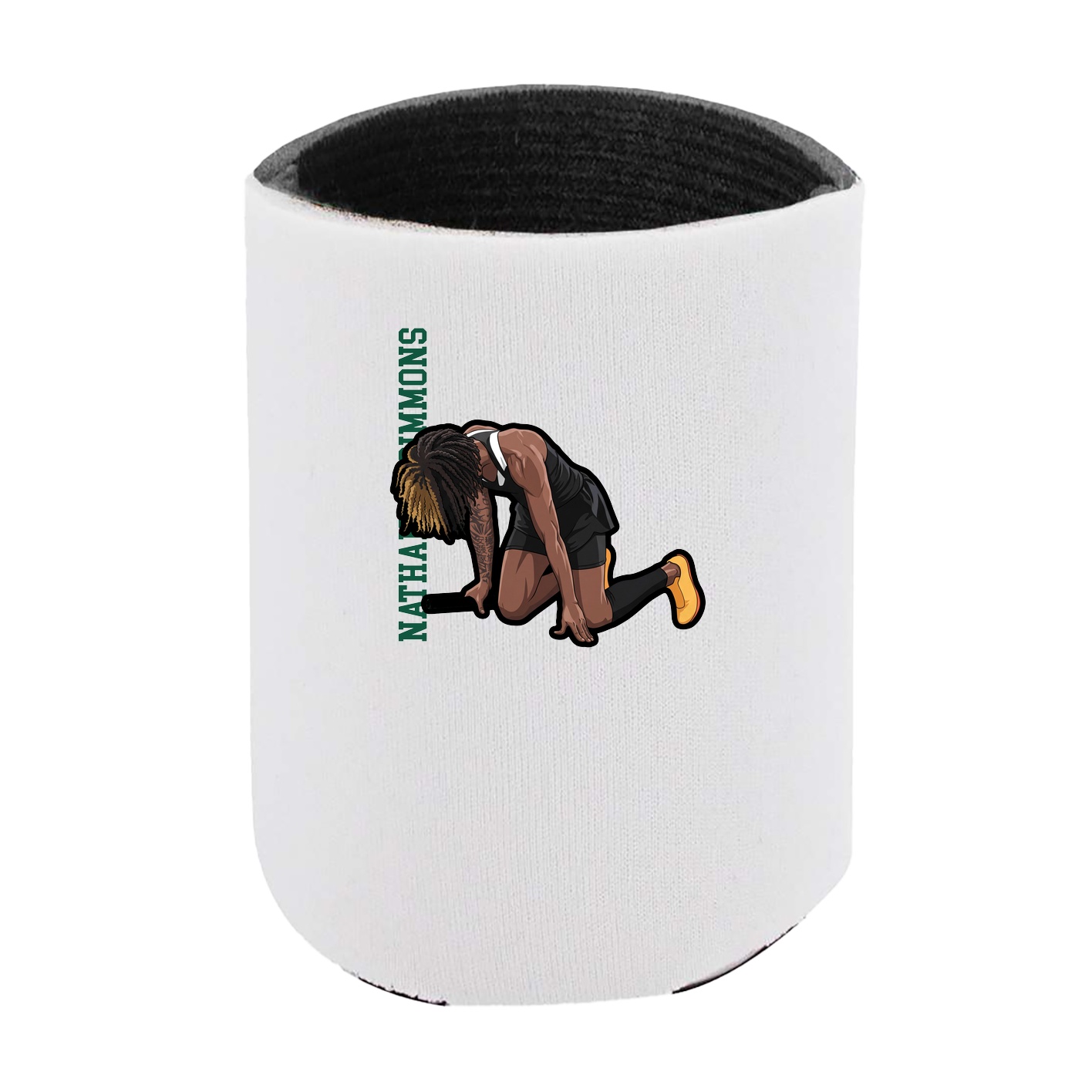 Can Holder — Name Vertical in White