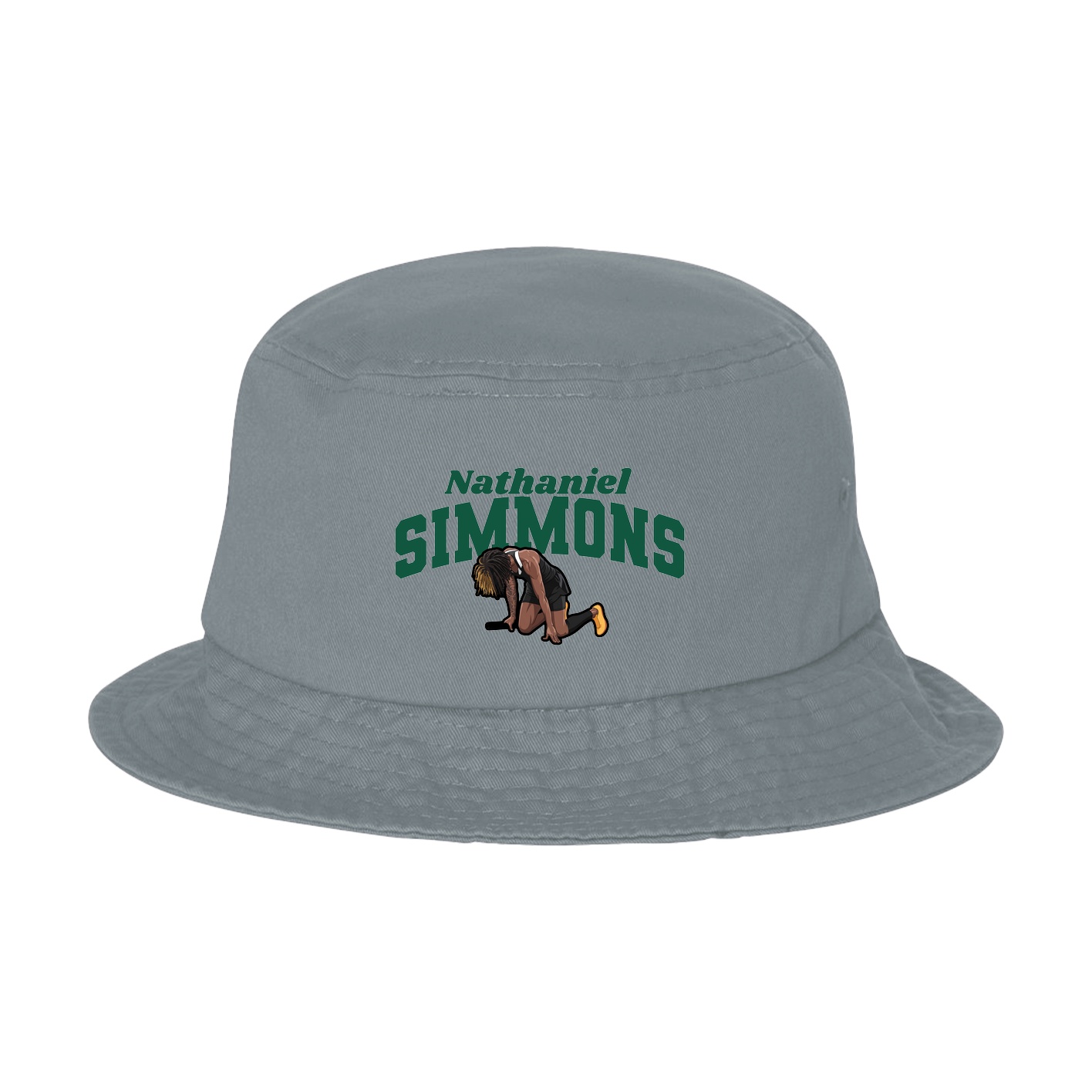 Bucket Cap — Signature Arch in Grey