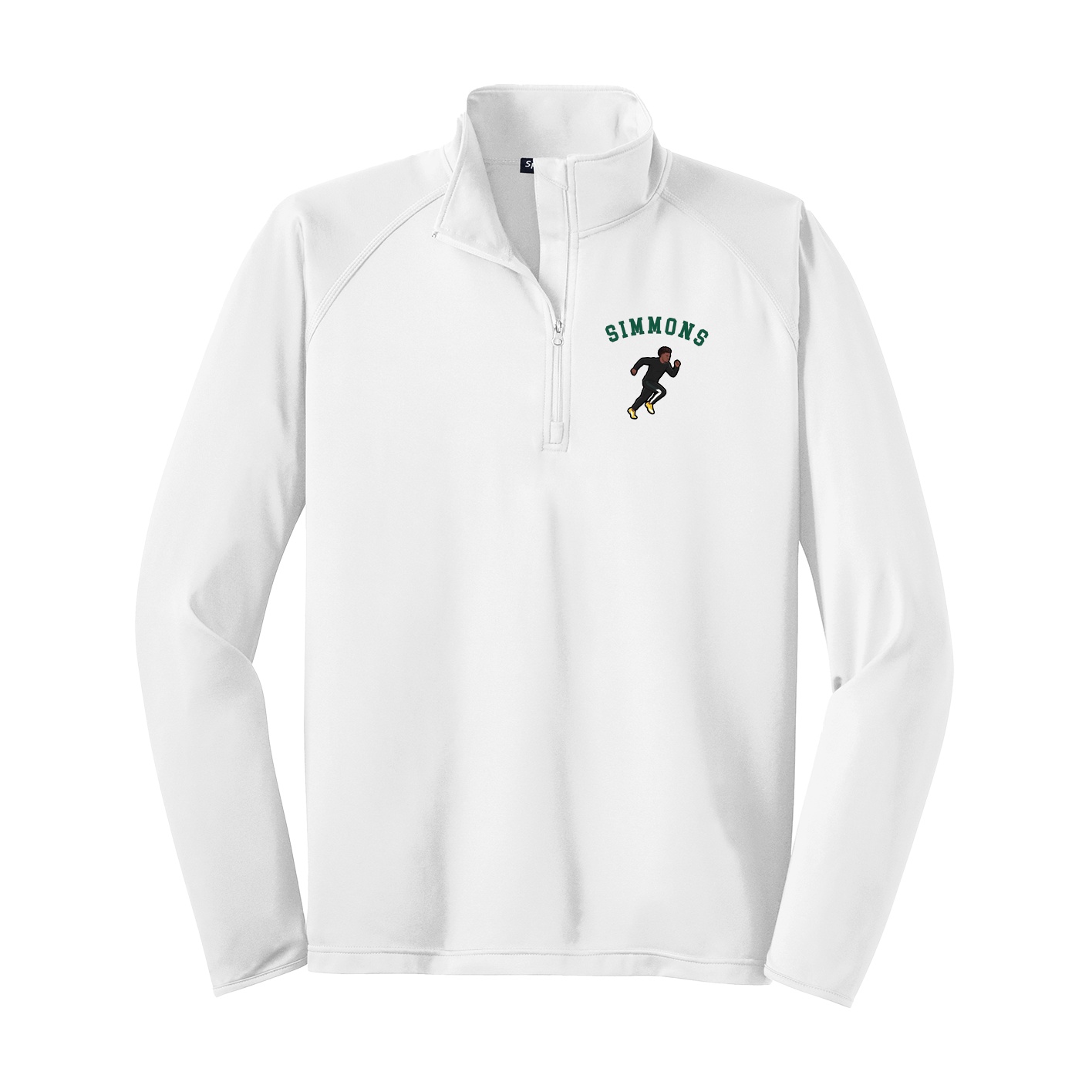 Q-Zip Pullover — Shirsey Arch in White