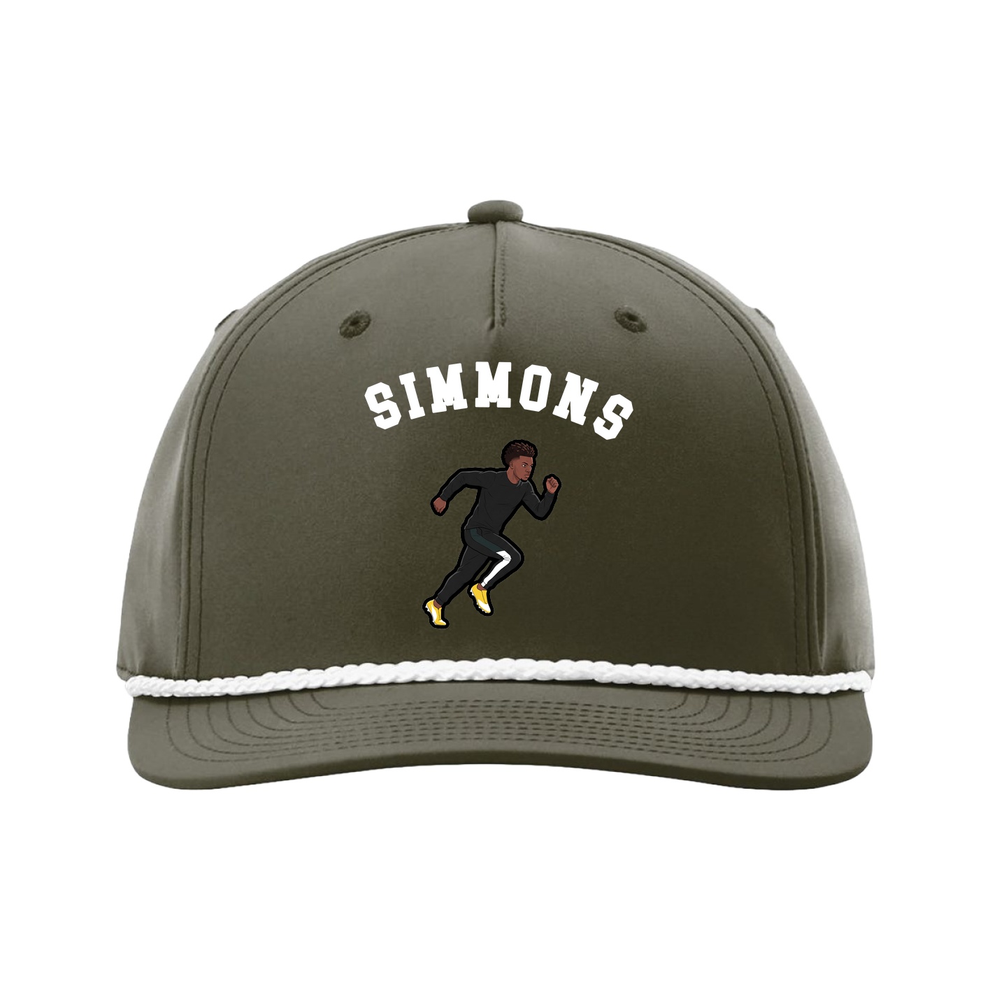 Five-Panel Classic Rope Cap — Shirsey Arch in Green