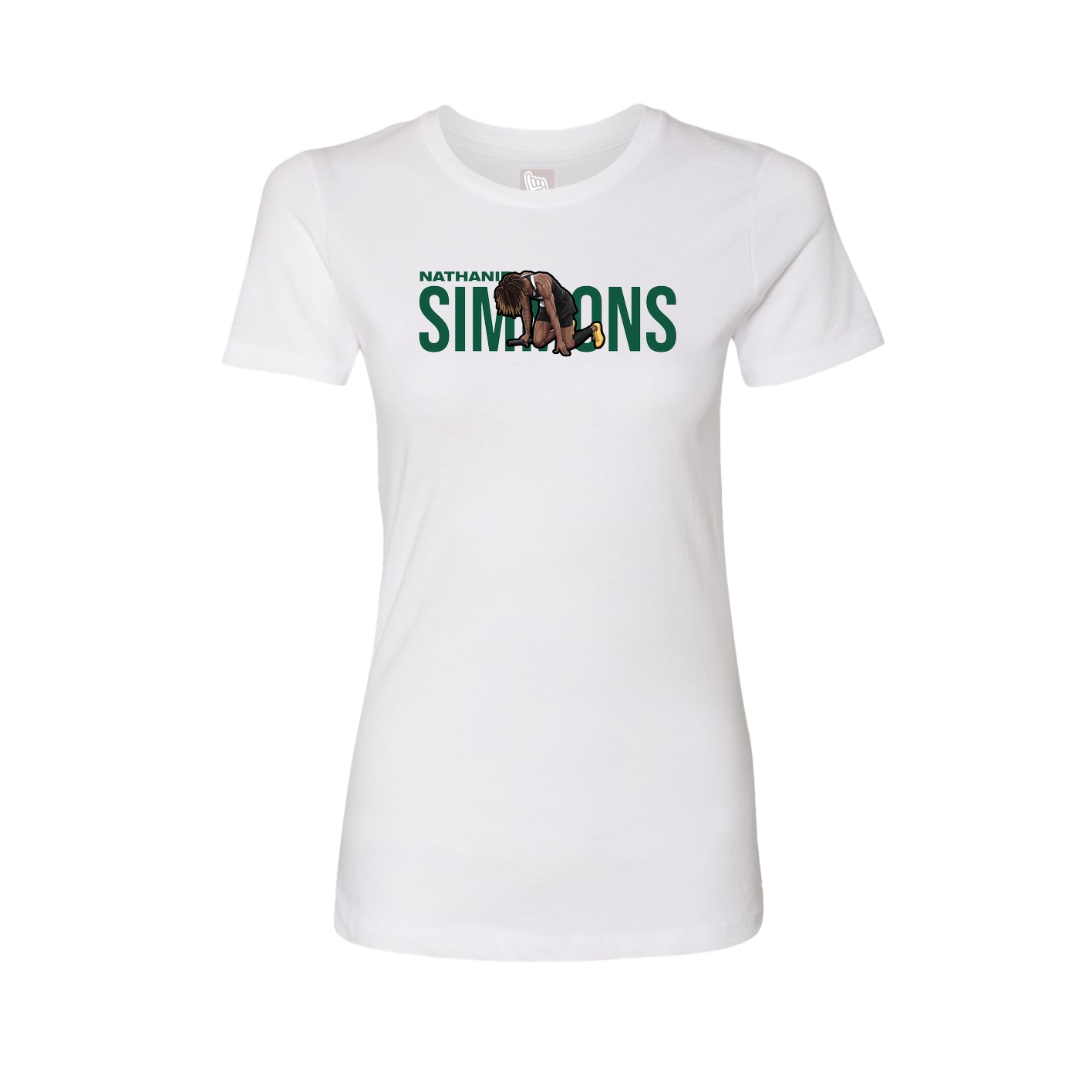 Womens Tee — Player Name in White