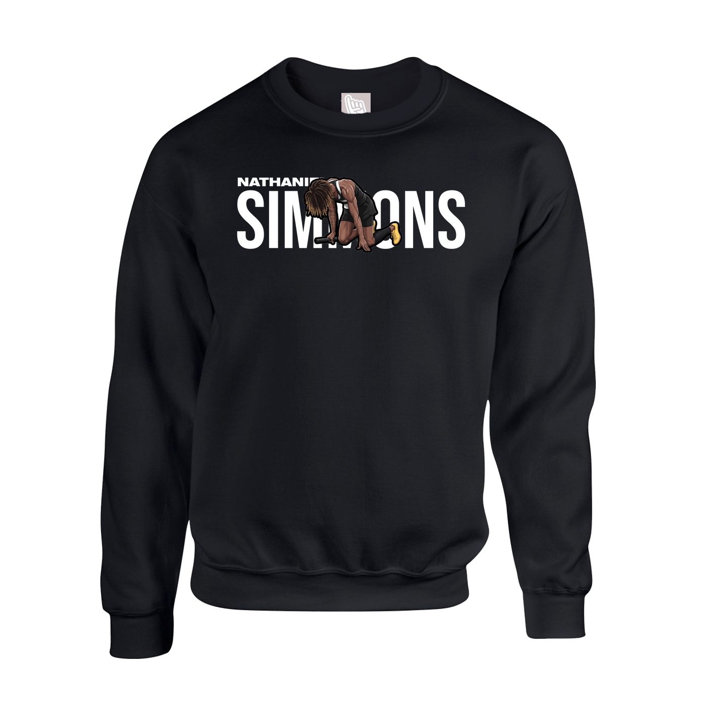 Fleece Crew — Player Name in Black
