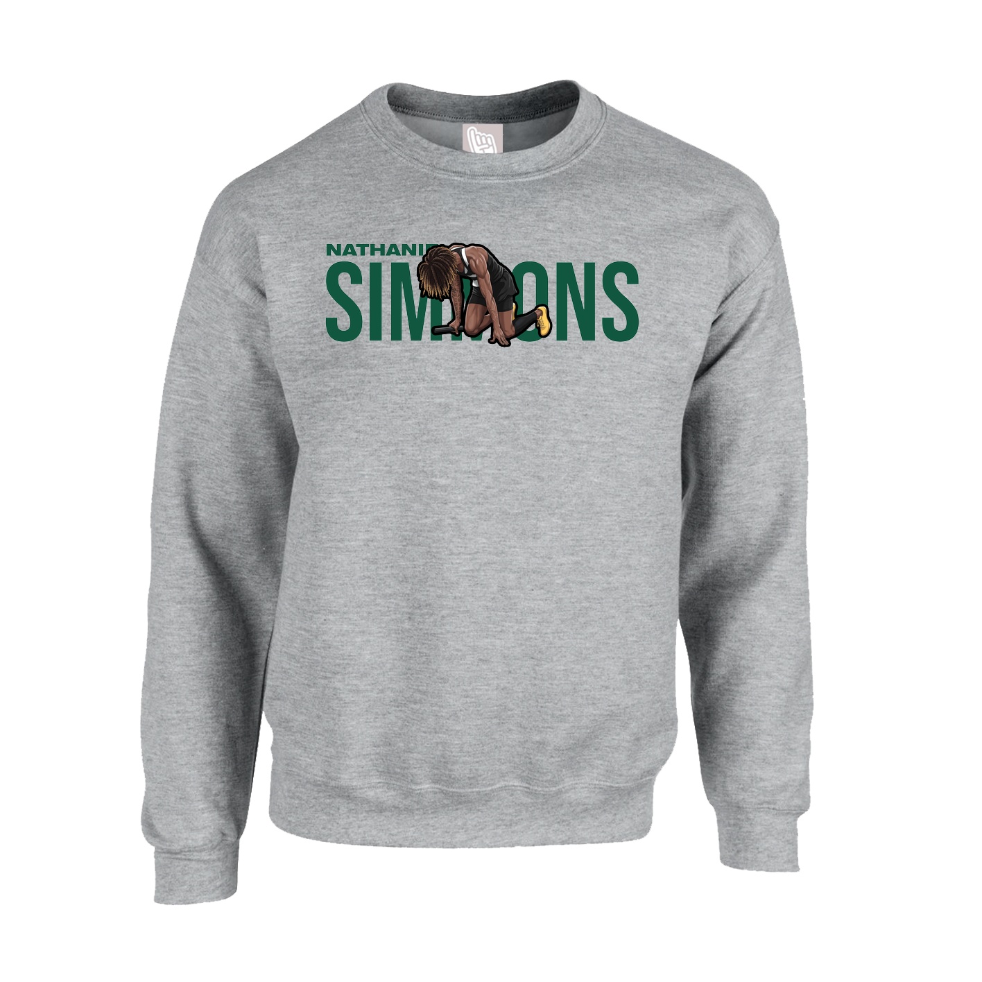 Fleece Crew — Player Name in Grey