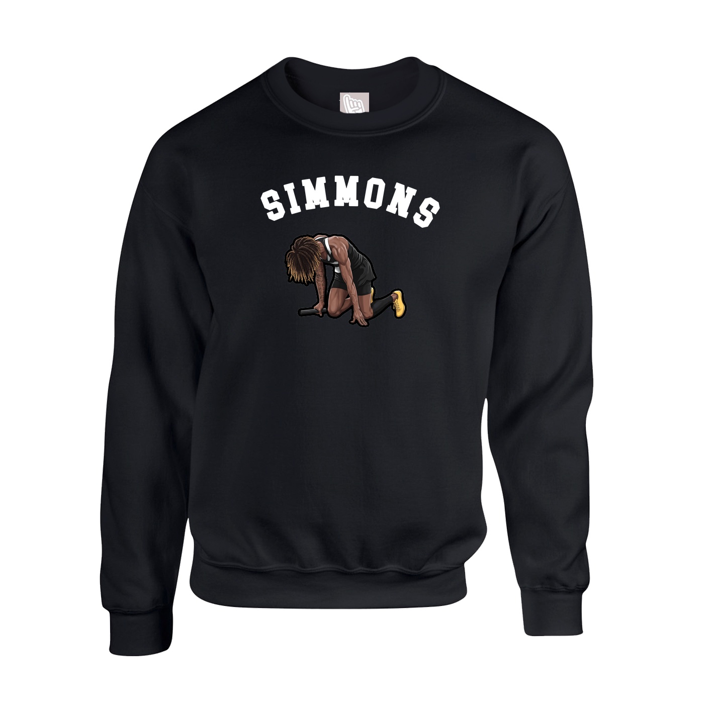 Fleece Crew — Shirsey Arch in Black