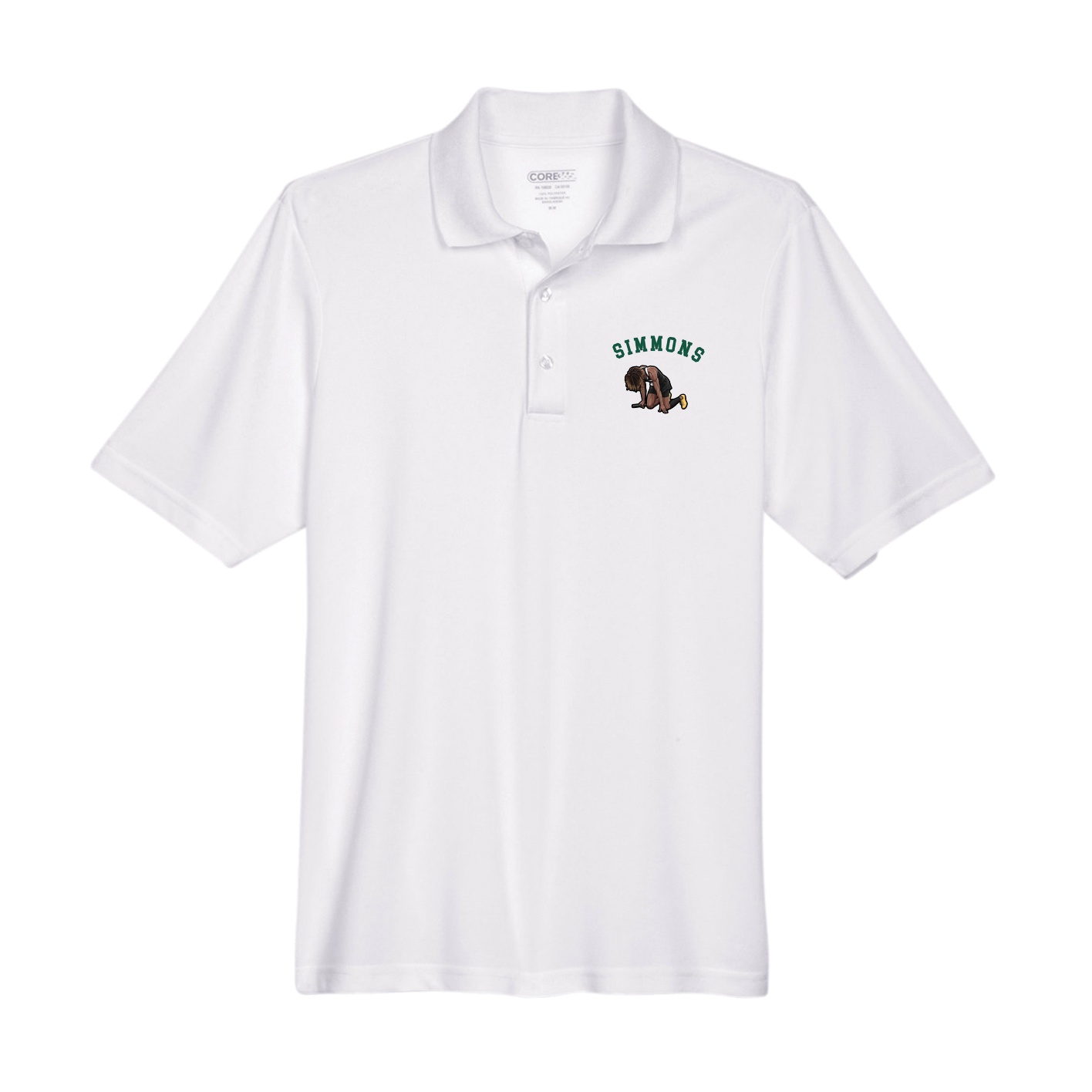 Performance Polo — Shirsey Arch in White