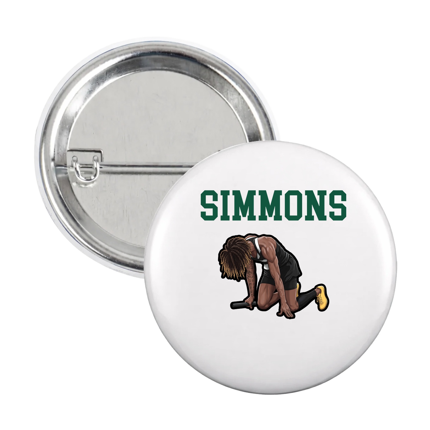 Game Day Button — Shirsey in White