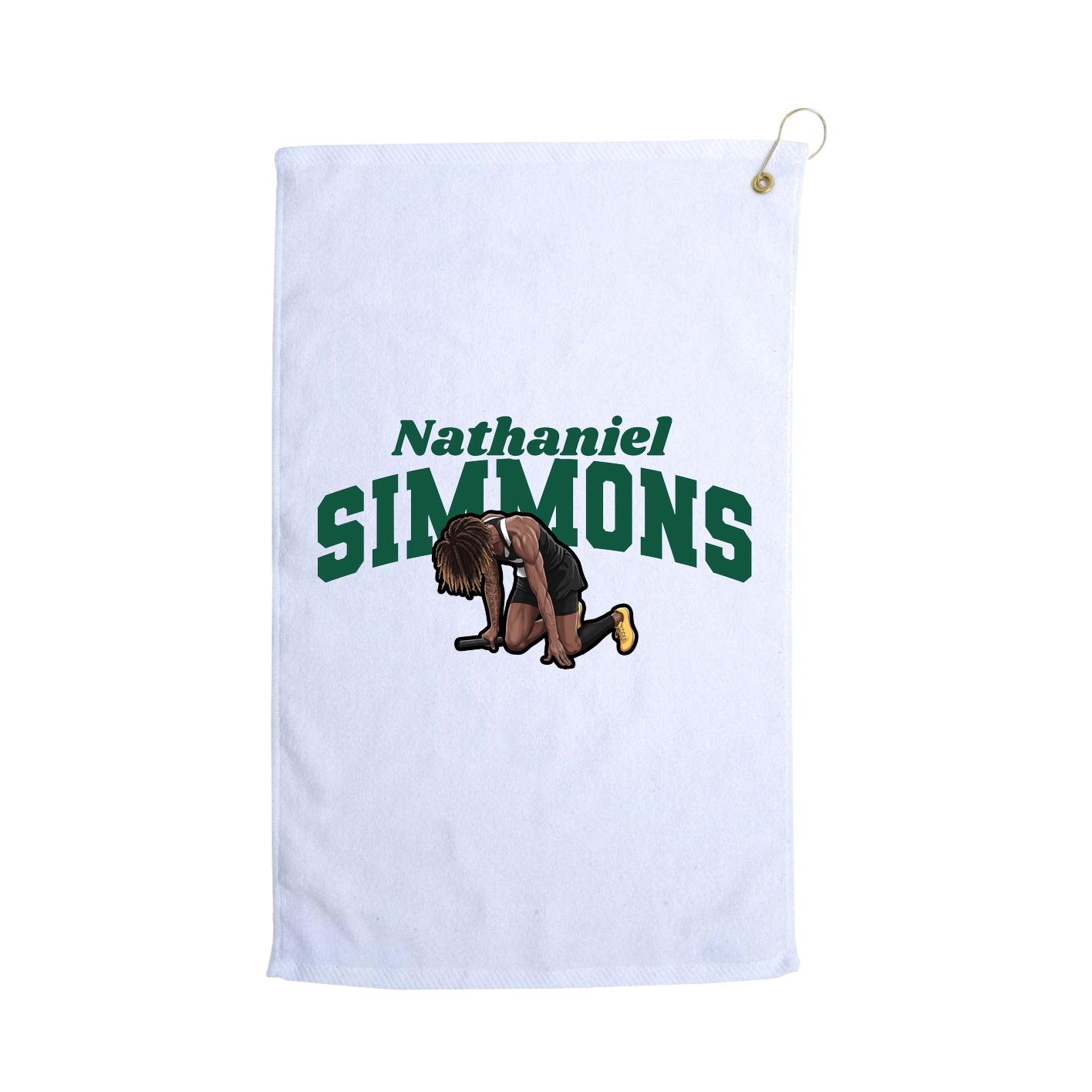 Golf Towel — Signature Arch in White