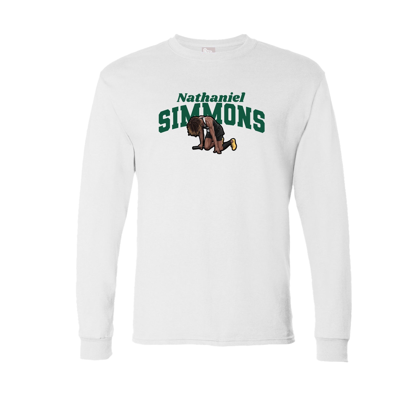Long Sleeve Tee — Signature Arch in White