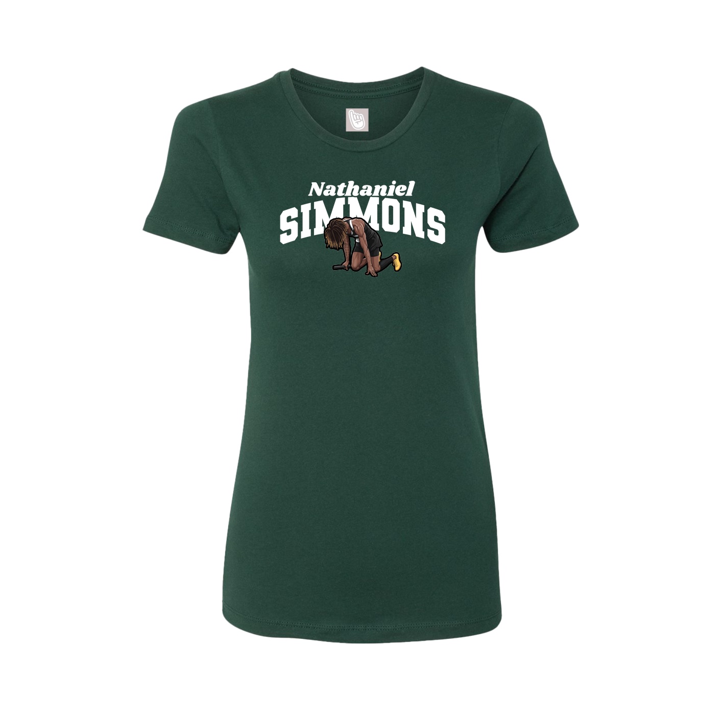 Womens Tee — Signature Arch in Green