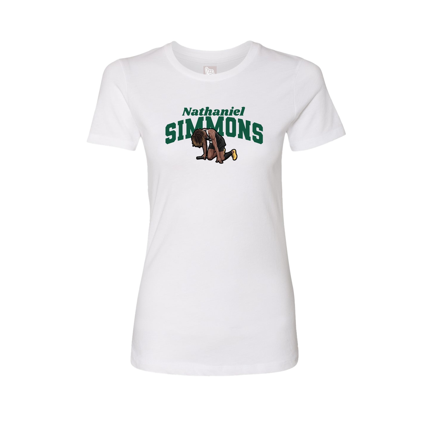 Womens Tee — Signature Arch in White