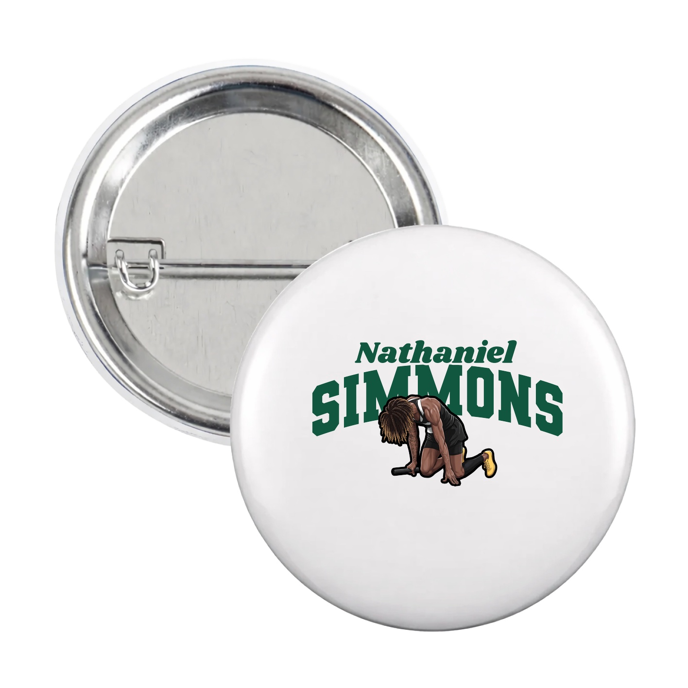 Game Day Button — Signature Arch in White