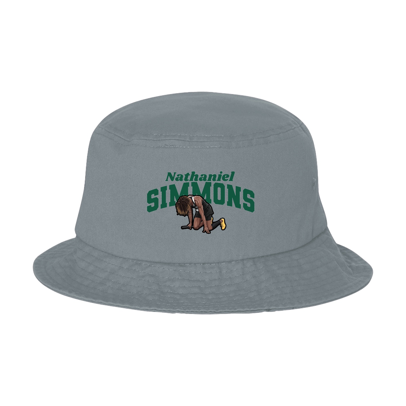 Bucket Cap — Signature Arch in Grey