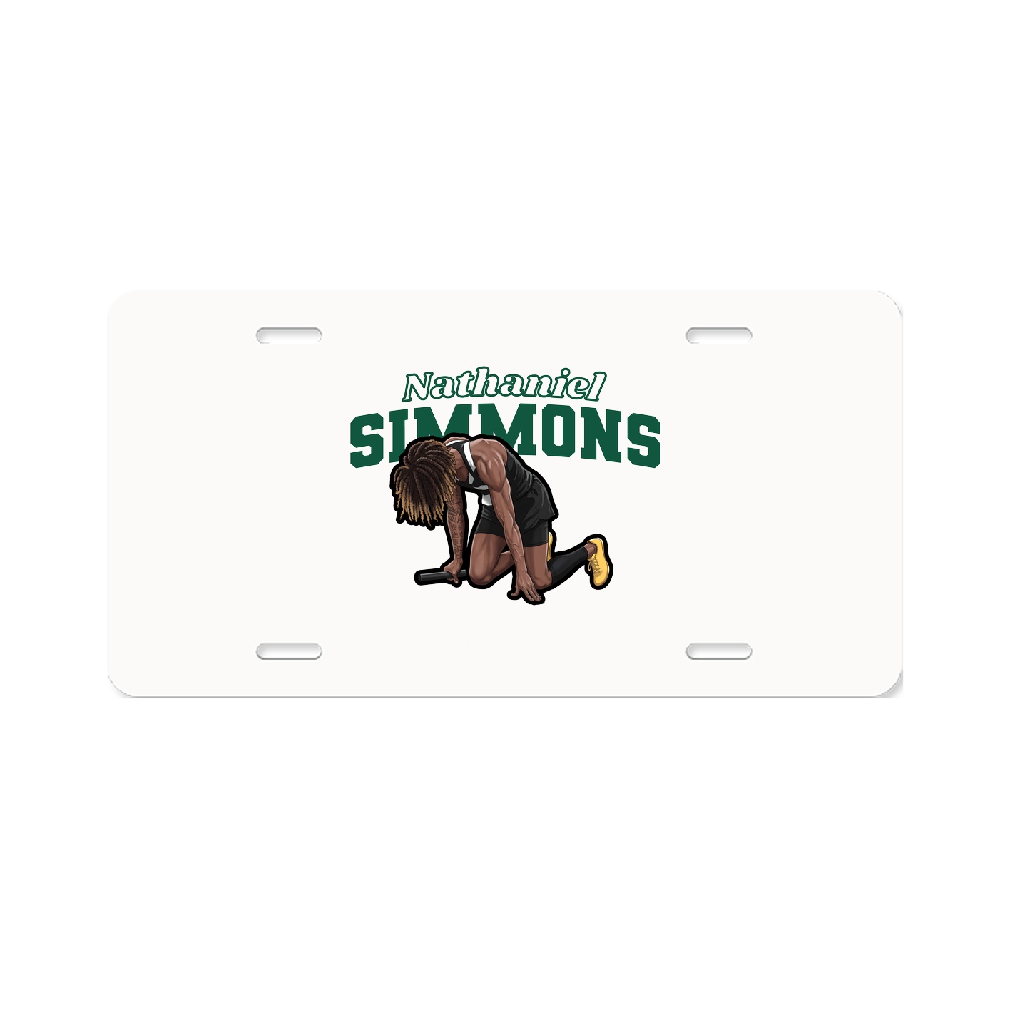 License Plate — Name Arch in Classic