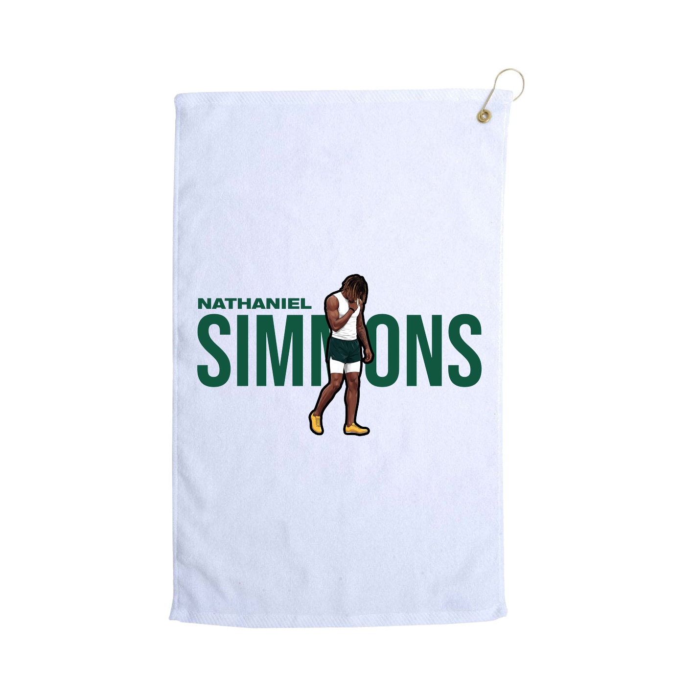 Golf Towel — Player Name in White