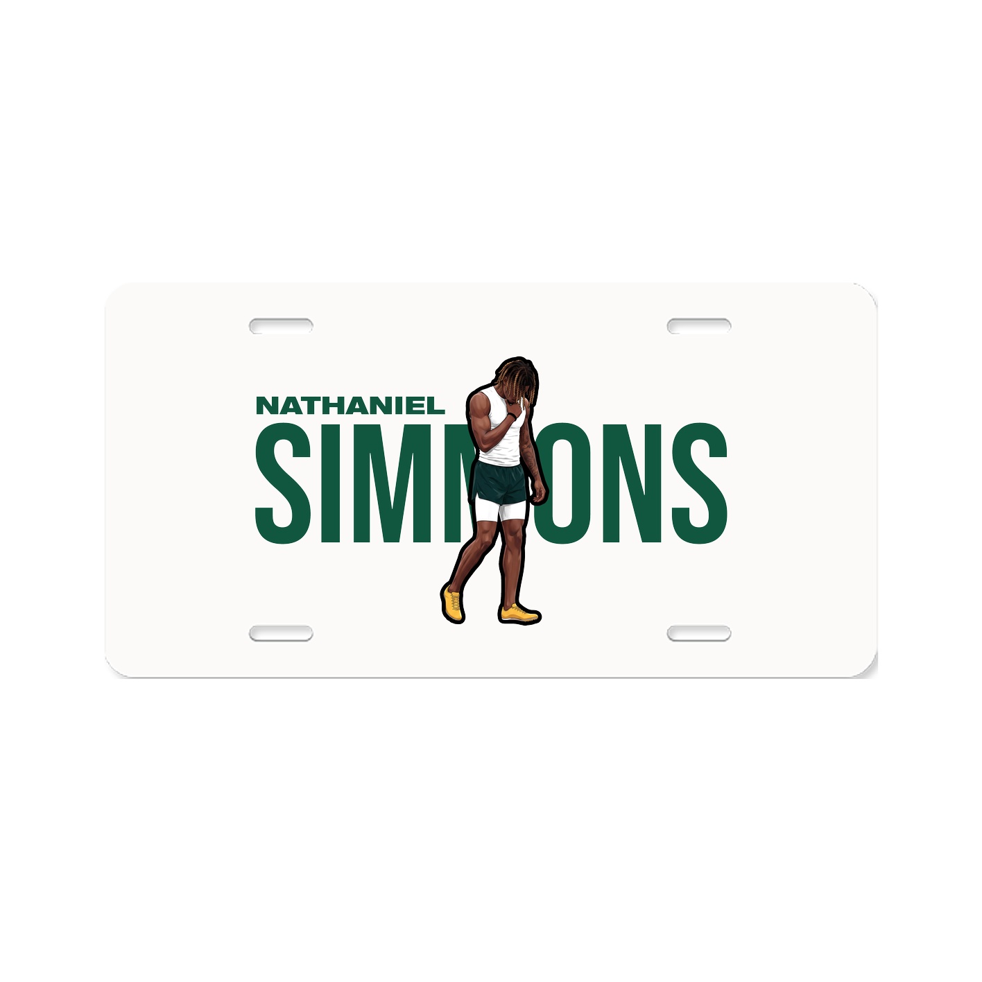 License Plate — Player Name in Classic