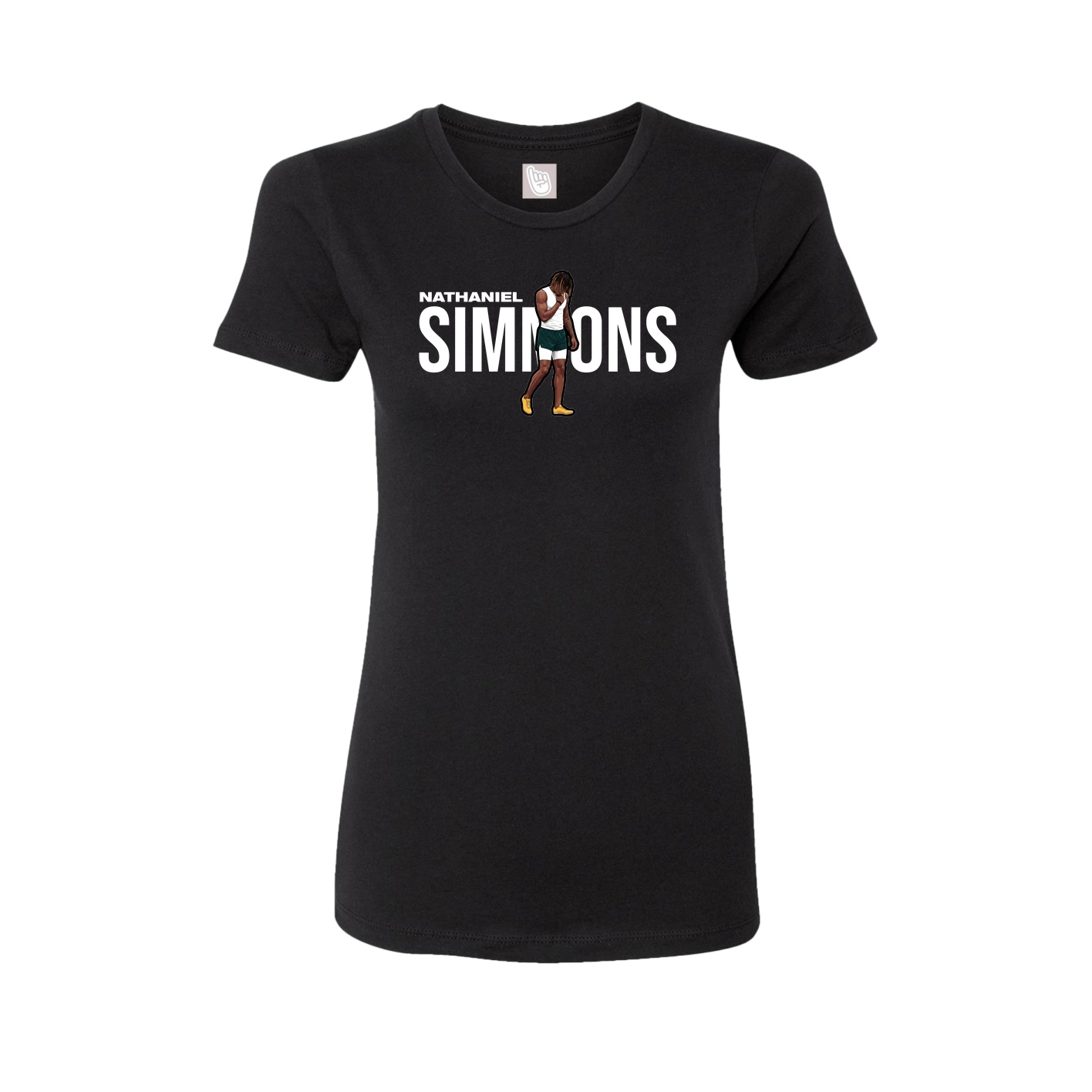 Womens Tee — Player Name in Black