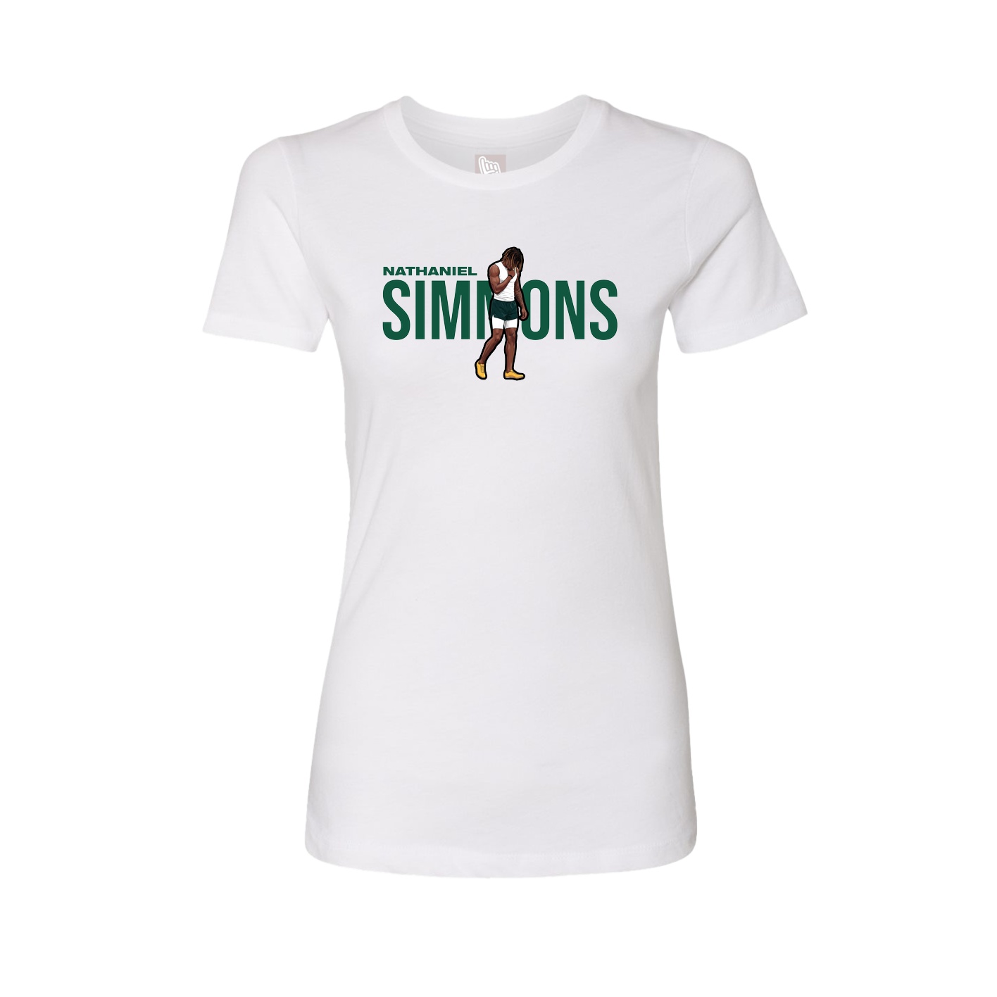 Womens Tee — Player Name in White