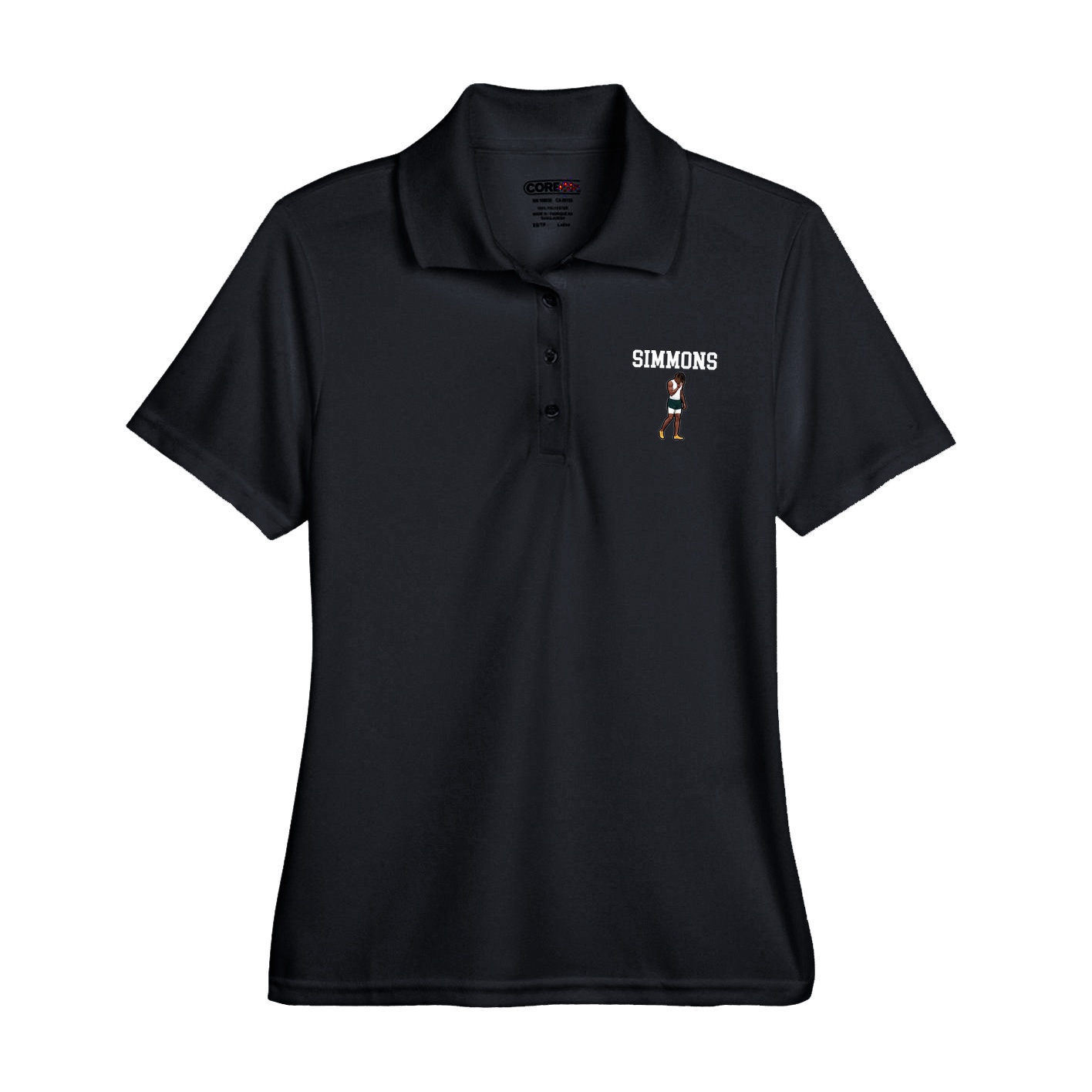 Womens Performance Polo — Shirsey in Black