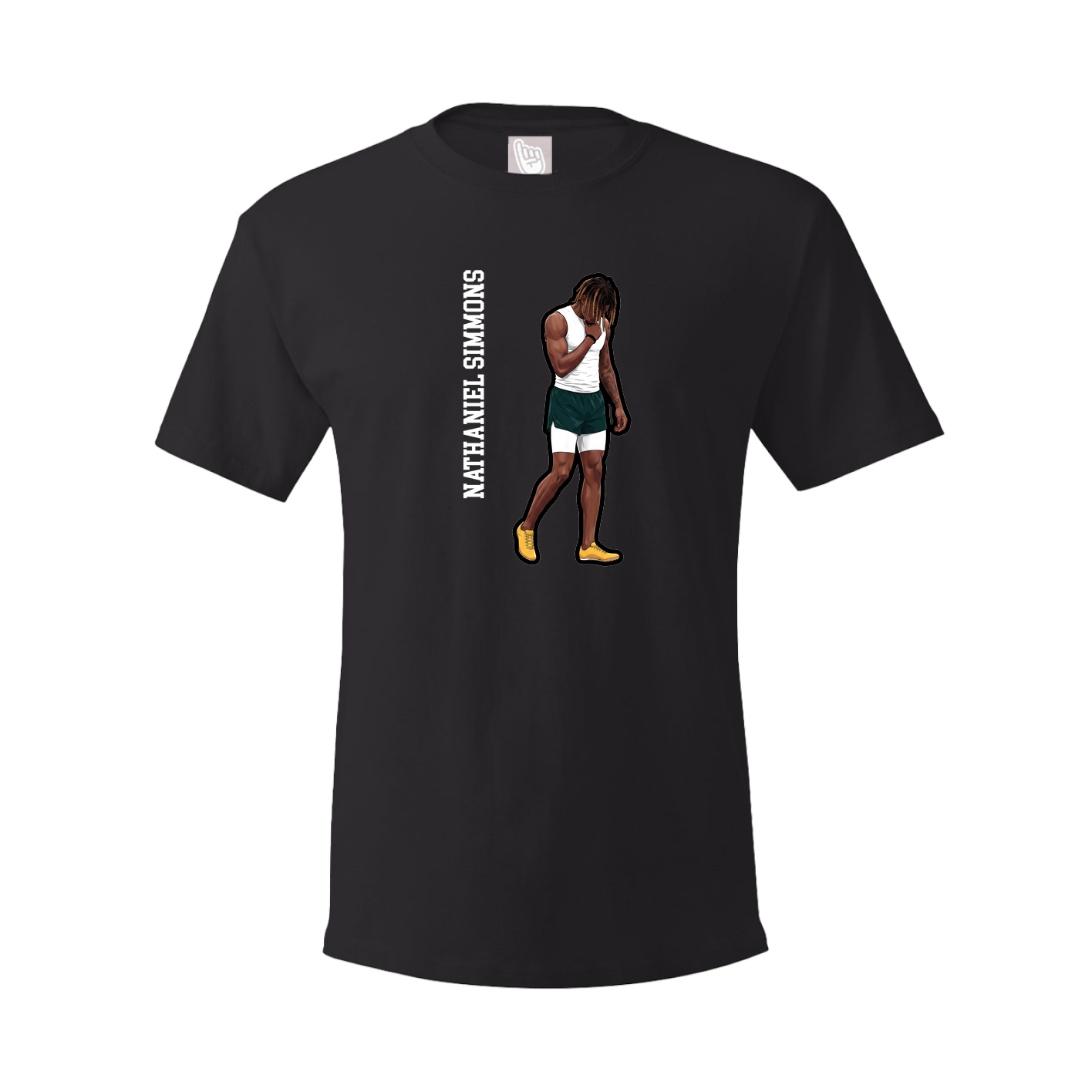 Tee — Name Vertical in Black